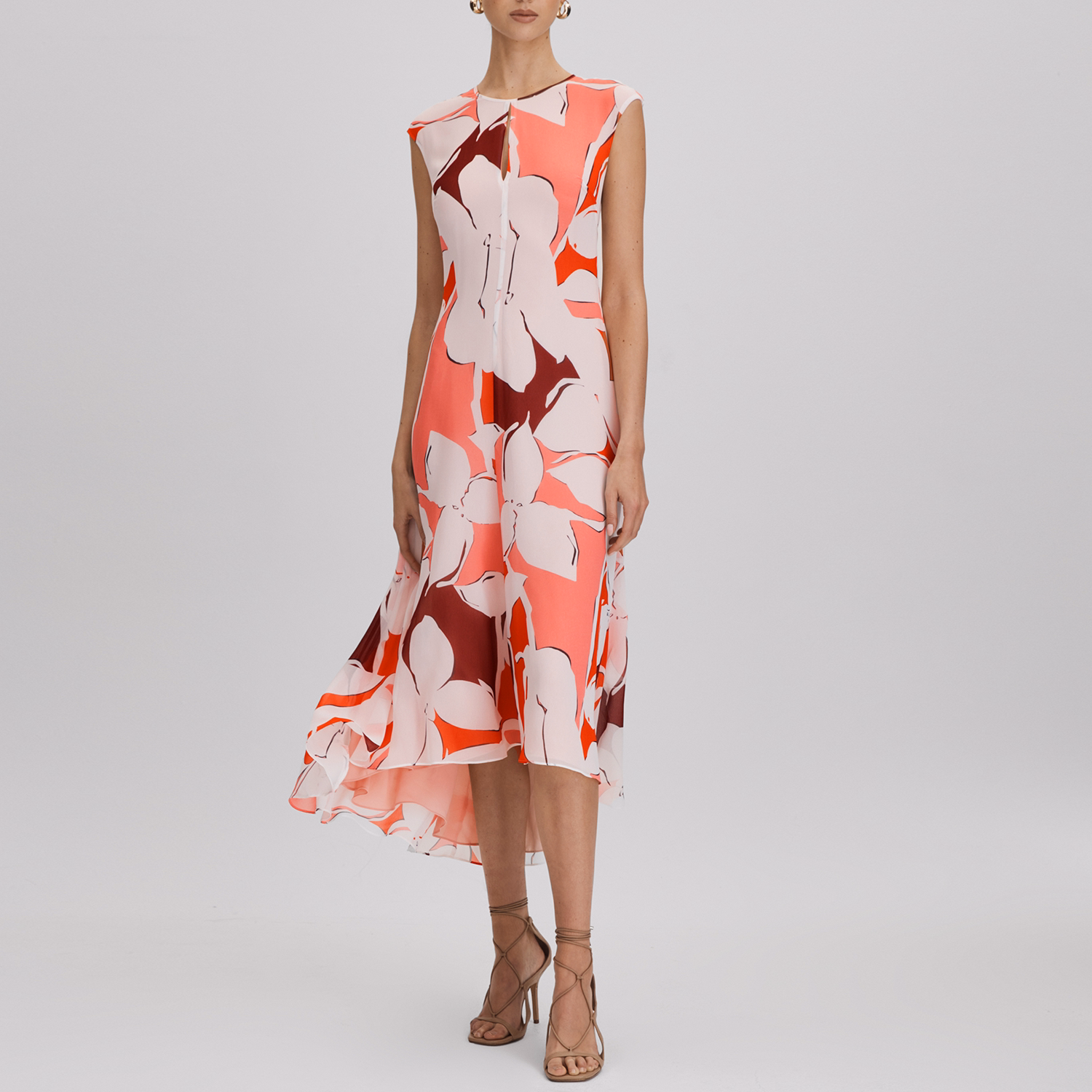 Becci Floral Open-Back Dress