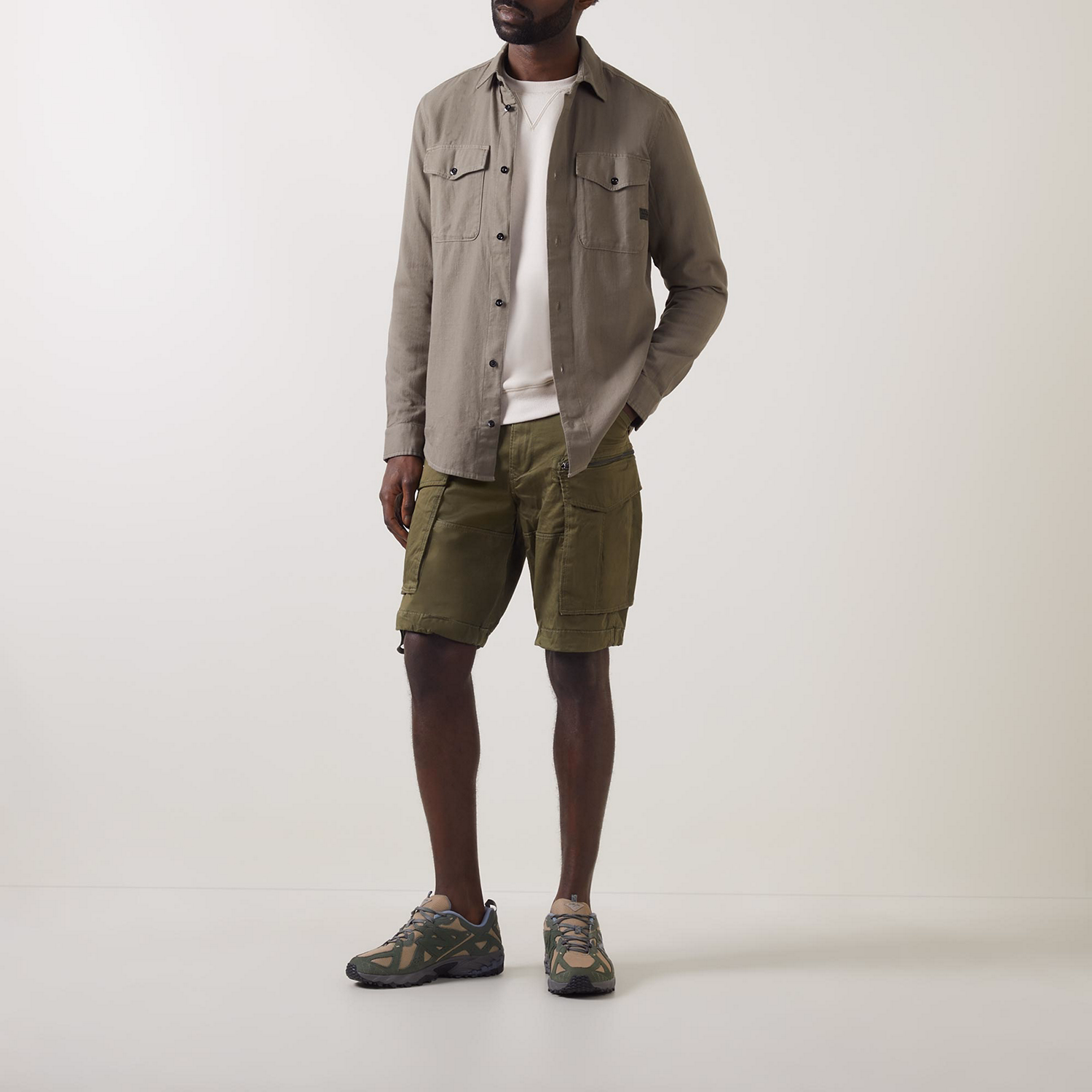 Marine Garment-Dyed Overshirt