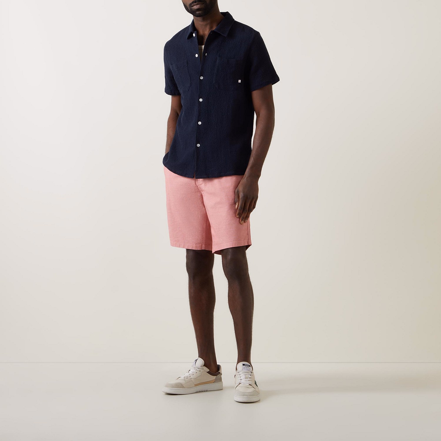 Textured Bermuda Shorts