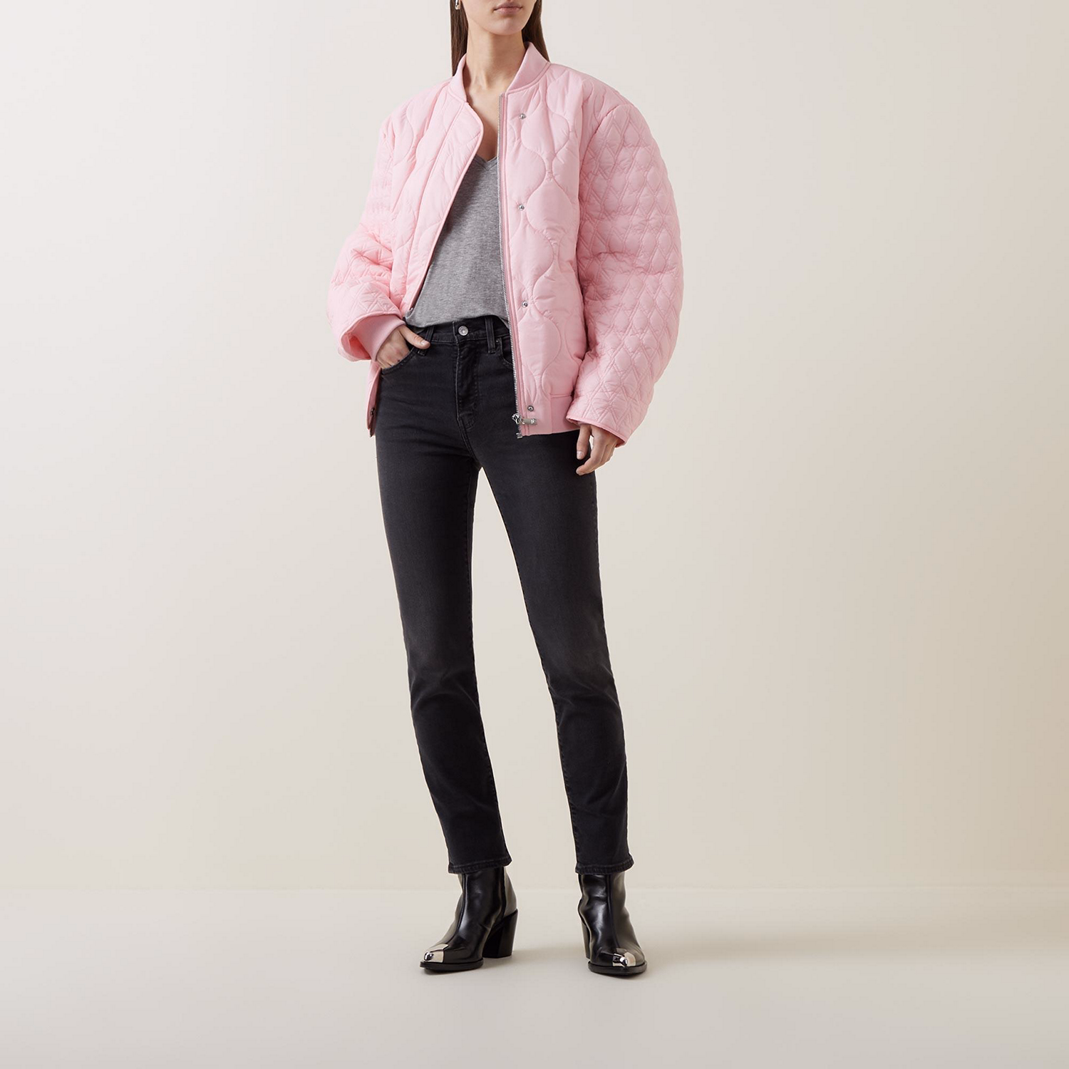 724? High Rise Straight Jeans