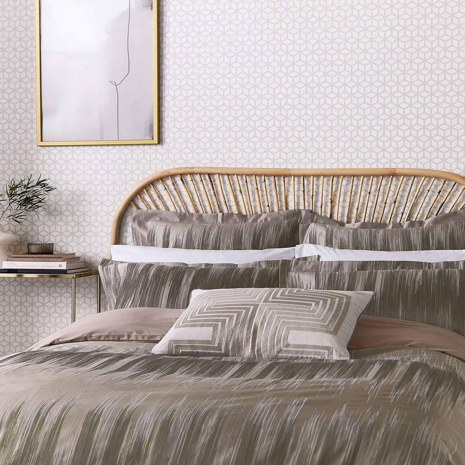 Motion Duvet Cover Steel