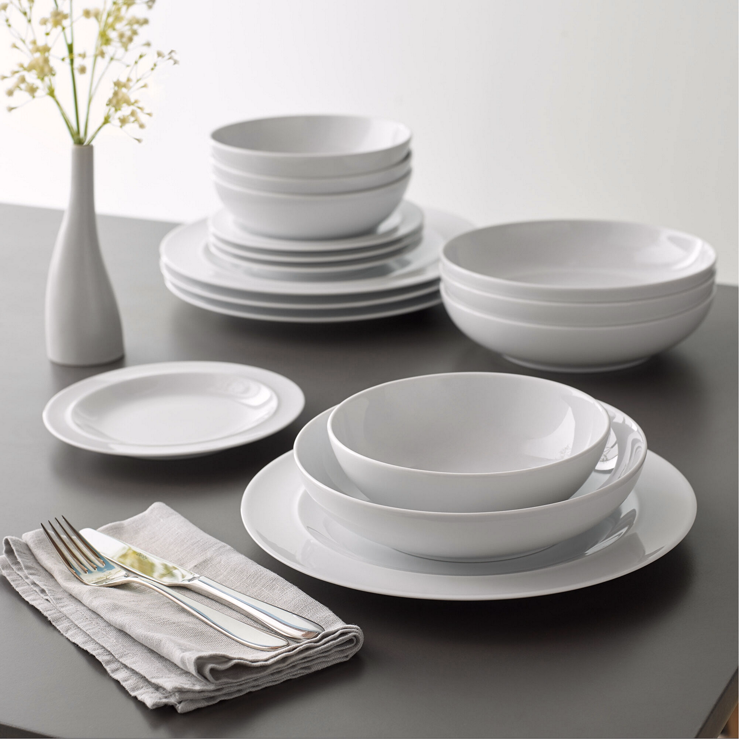 White By Denby 16 Piece Tableware Set