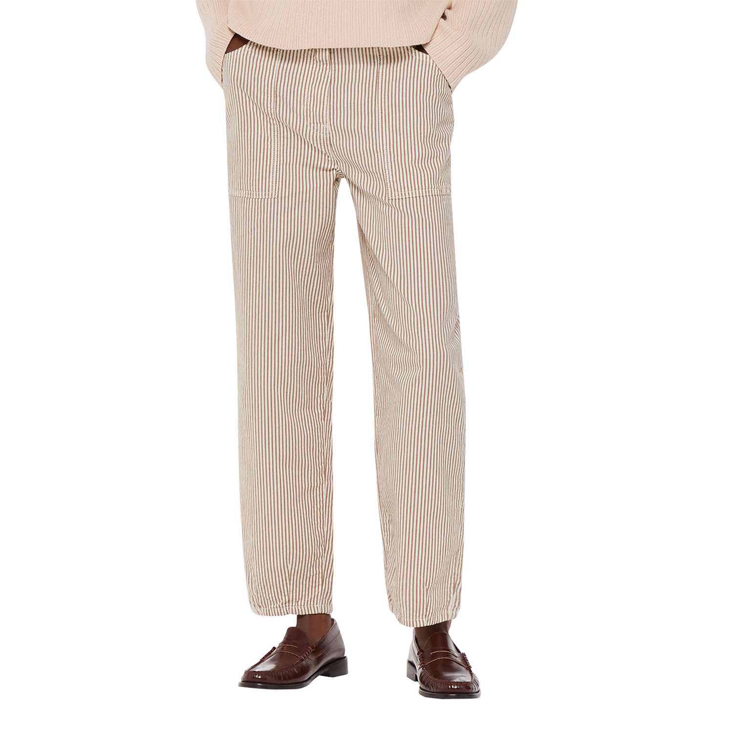 Tessa Stripe Straight Leg Trousers