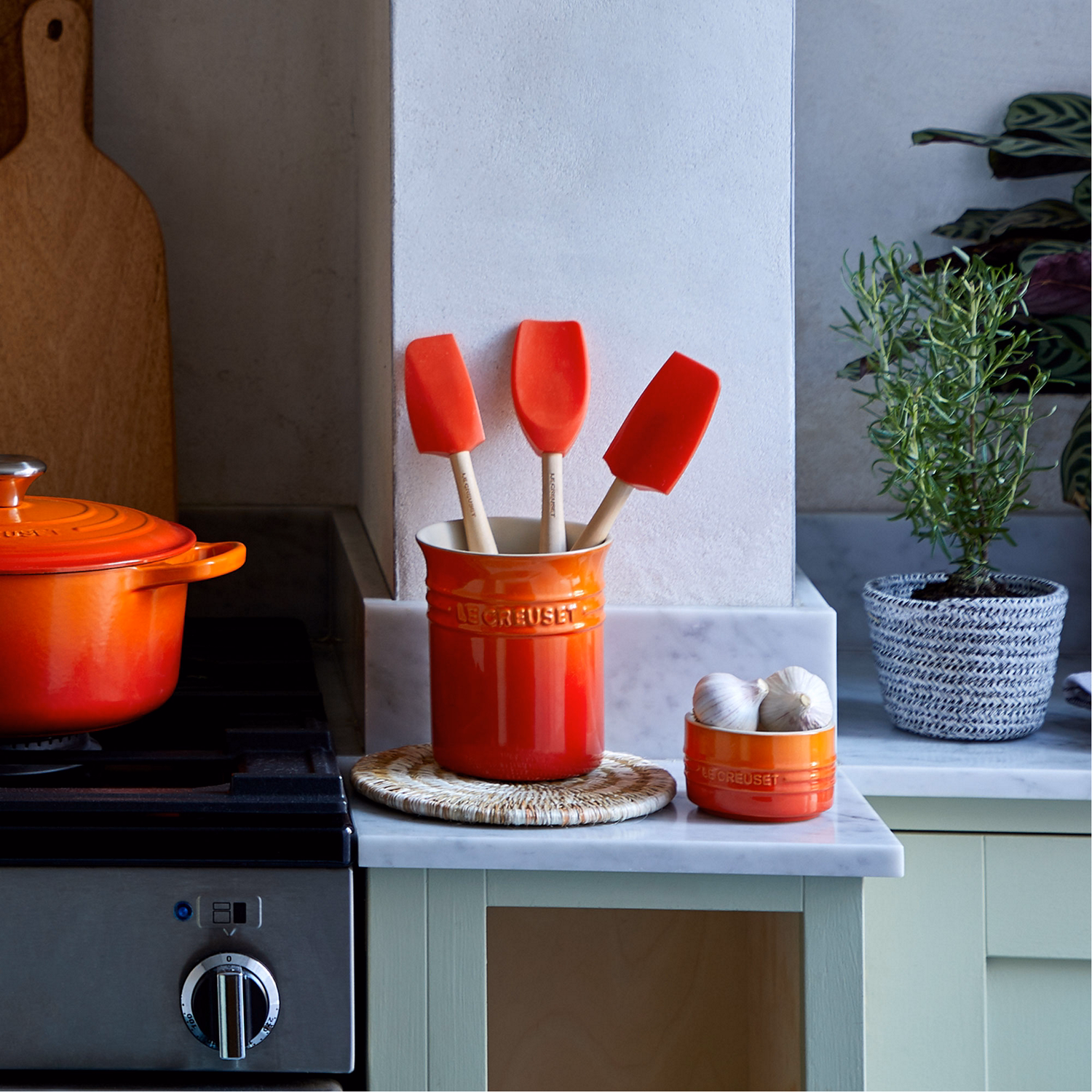 Stoneware Small Utensil Jar