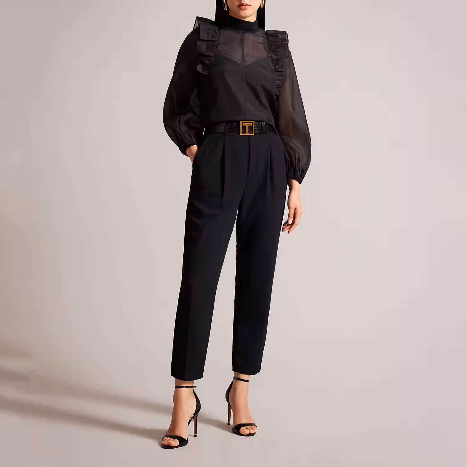 Telisa T-Buckle Leather Belt