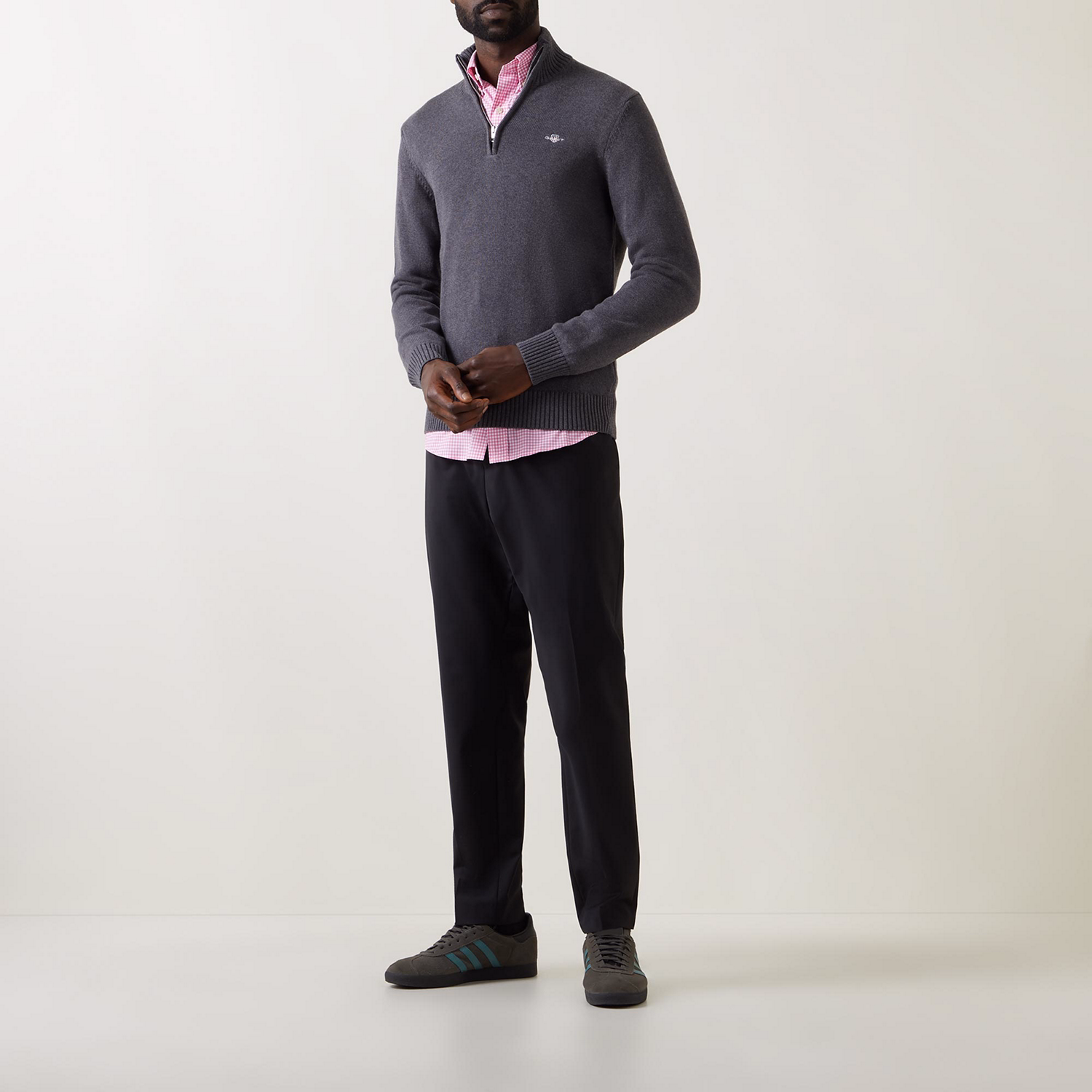 Half-Zip Logo Sweater