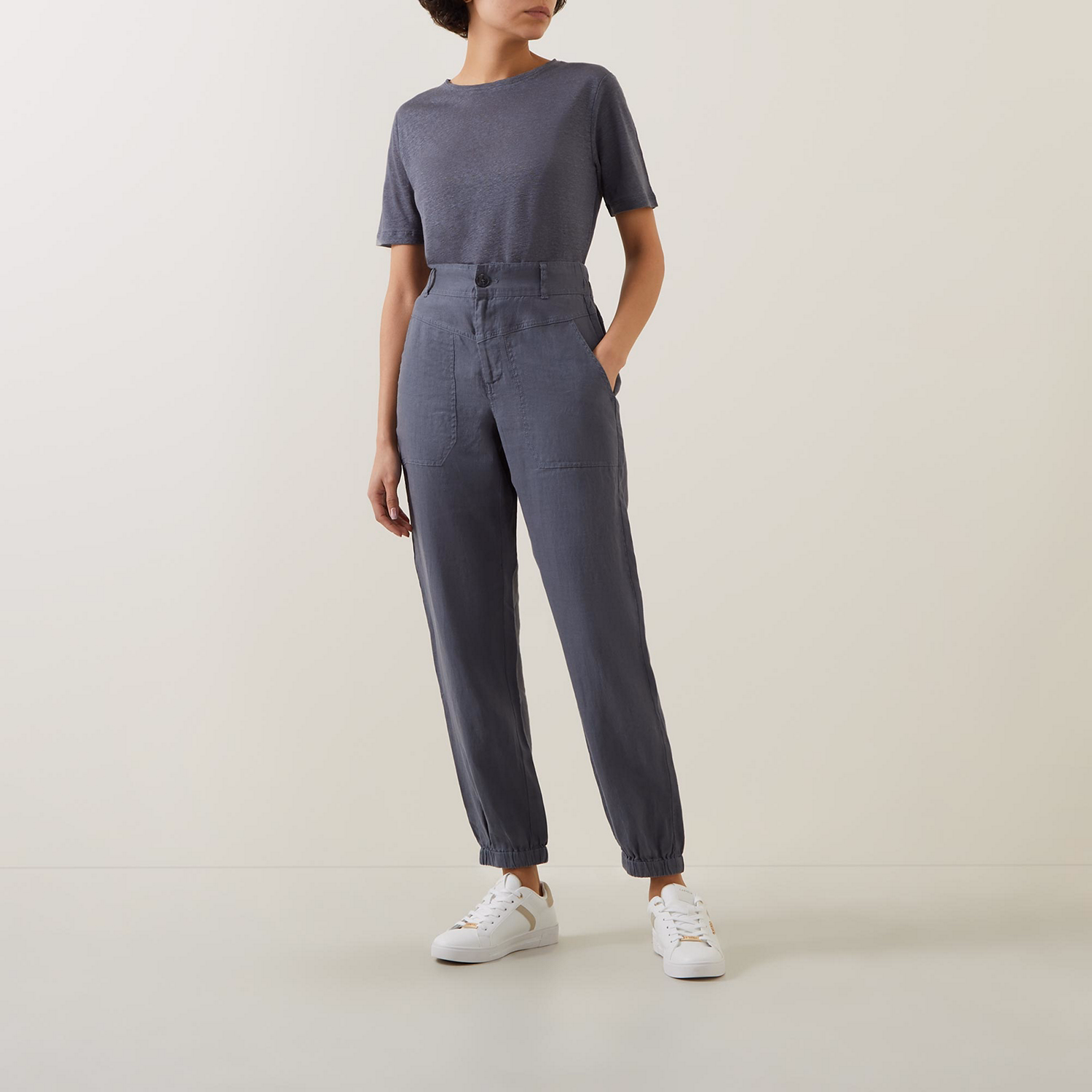 Shenas High-Rise Tapered Trousers