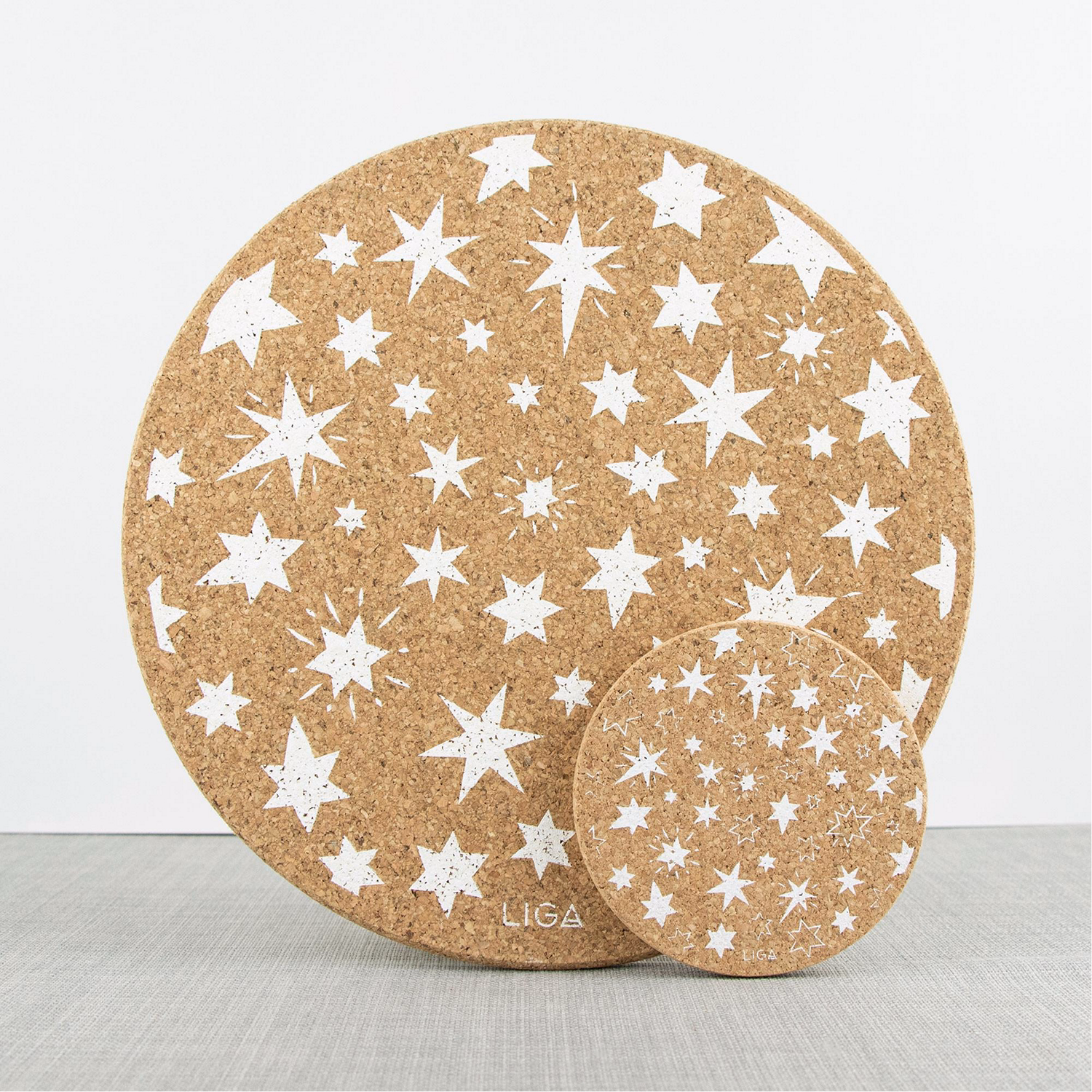 Cork Coaster Set - Stars