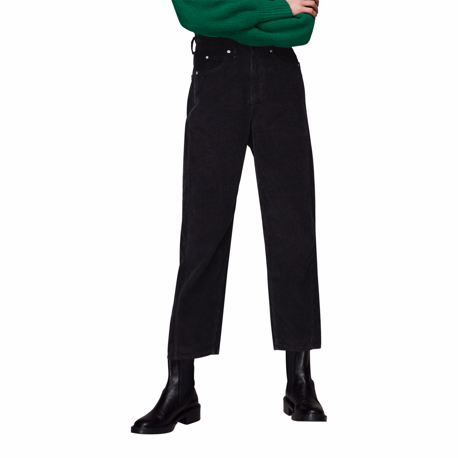 High-Rise Barrel Leg Jeans