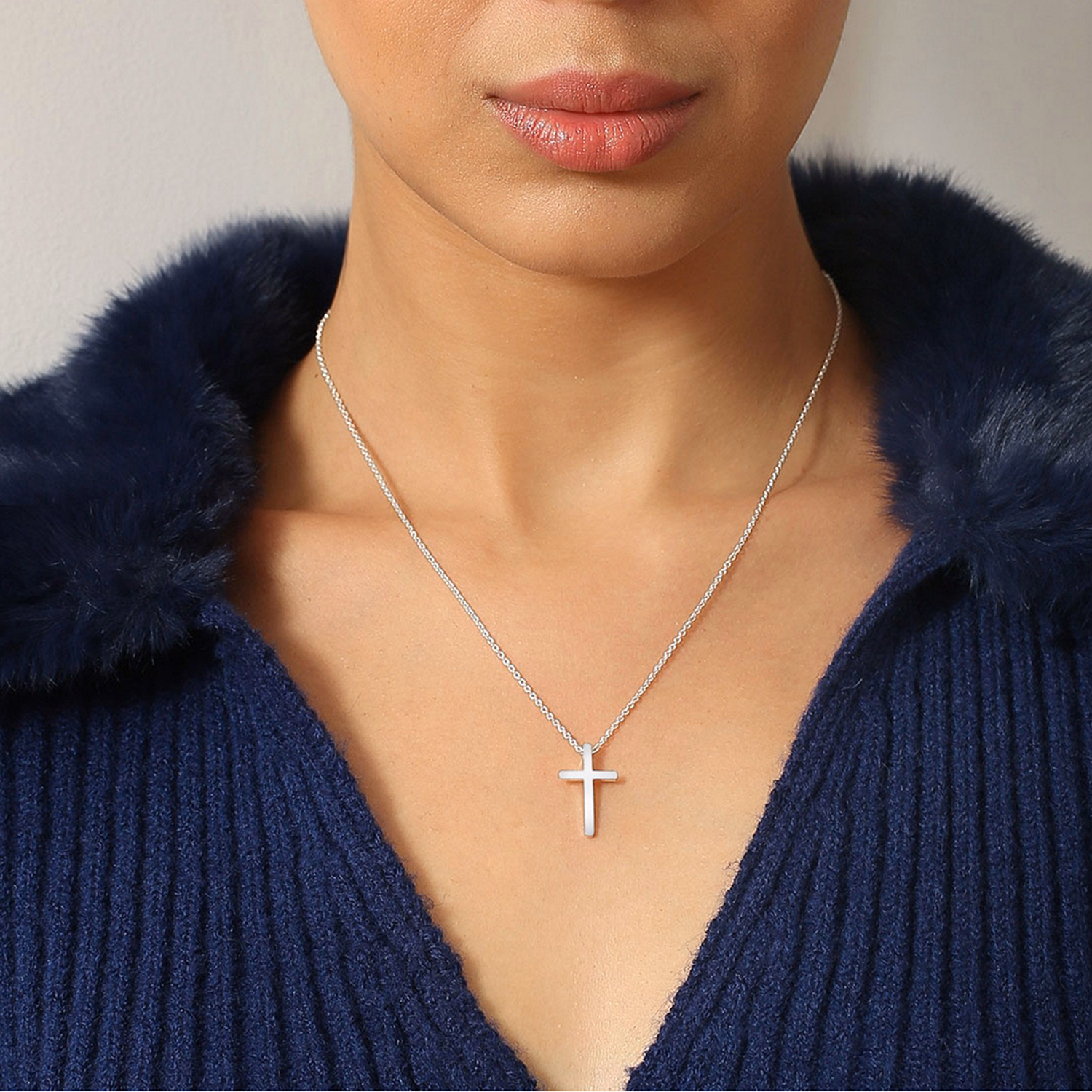 Silver Plated Cross Pendant