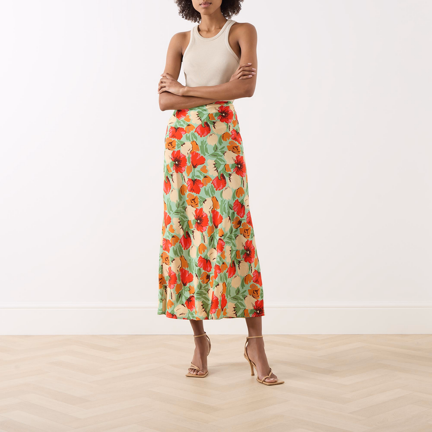 Layla Floral Flared Skirt