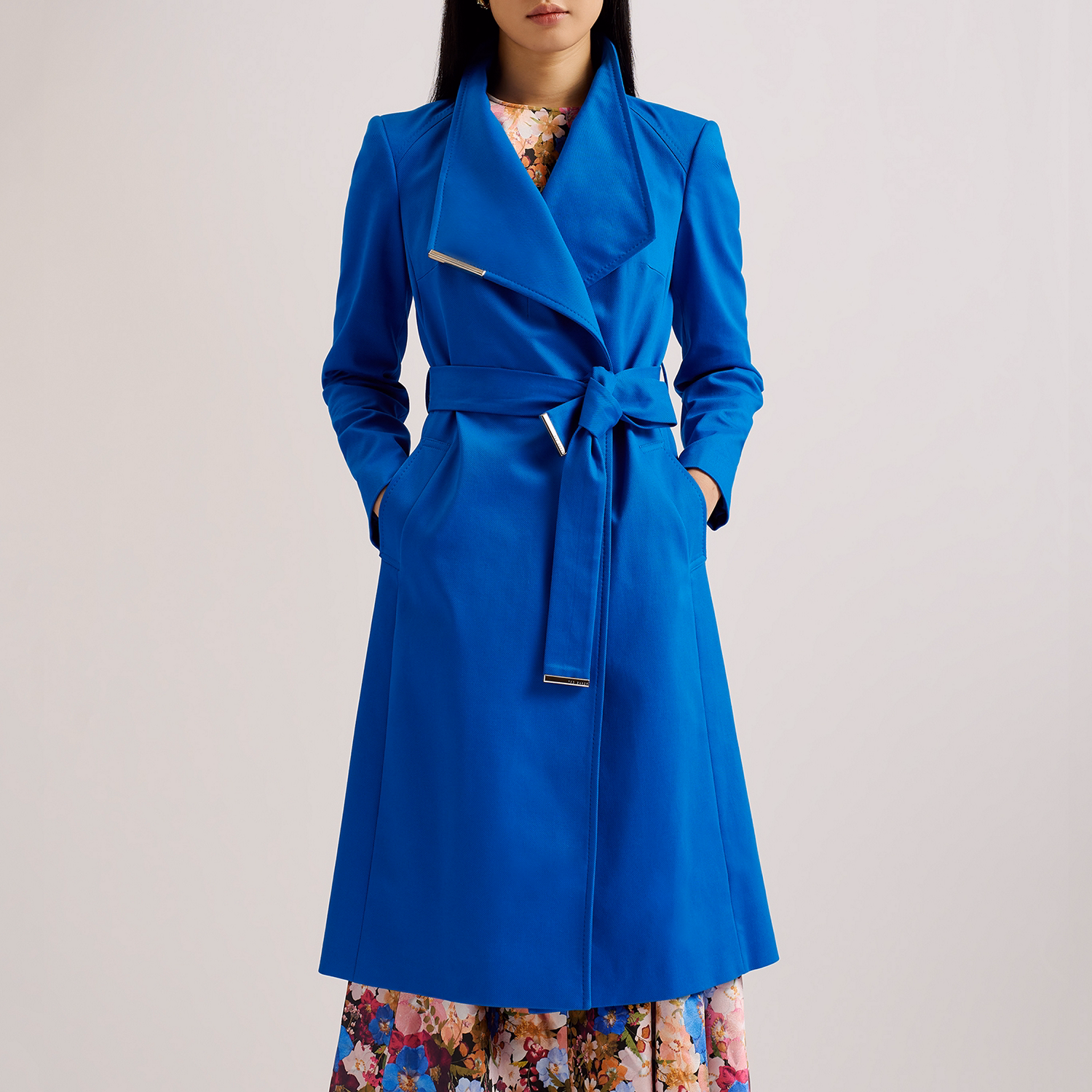 Rosina Midi Length Wrap Trench Coat