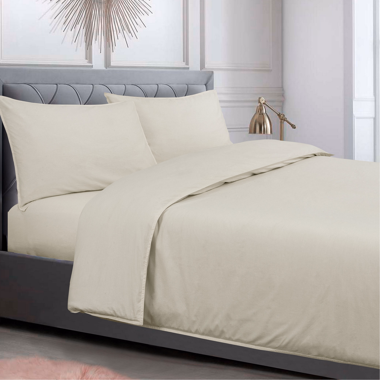 Washed Duvet Set Flaxen