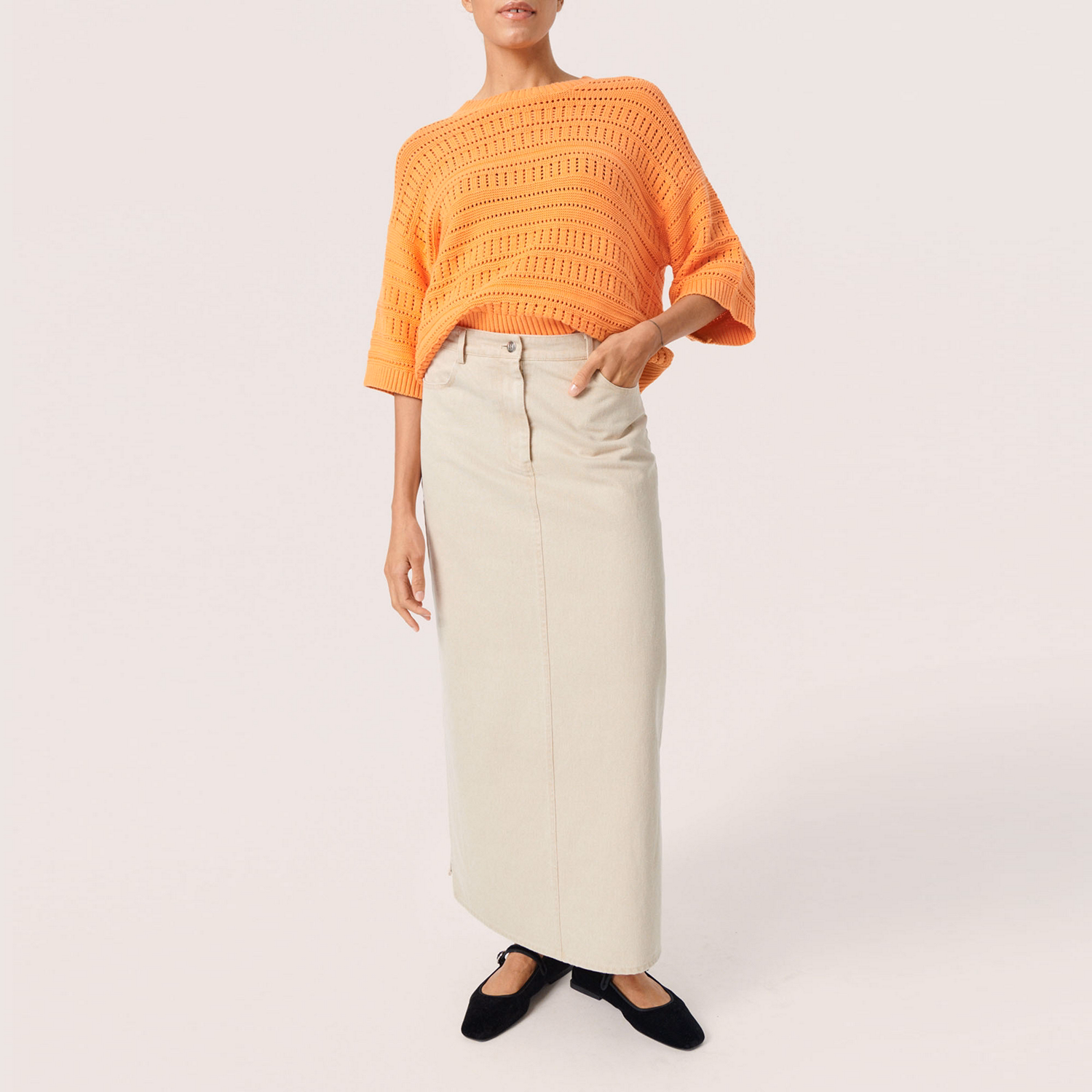 Rava Open-Work Knit Sweater