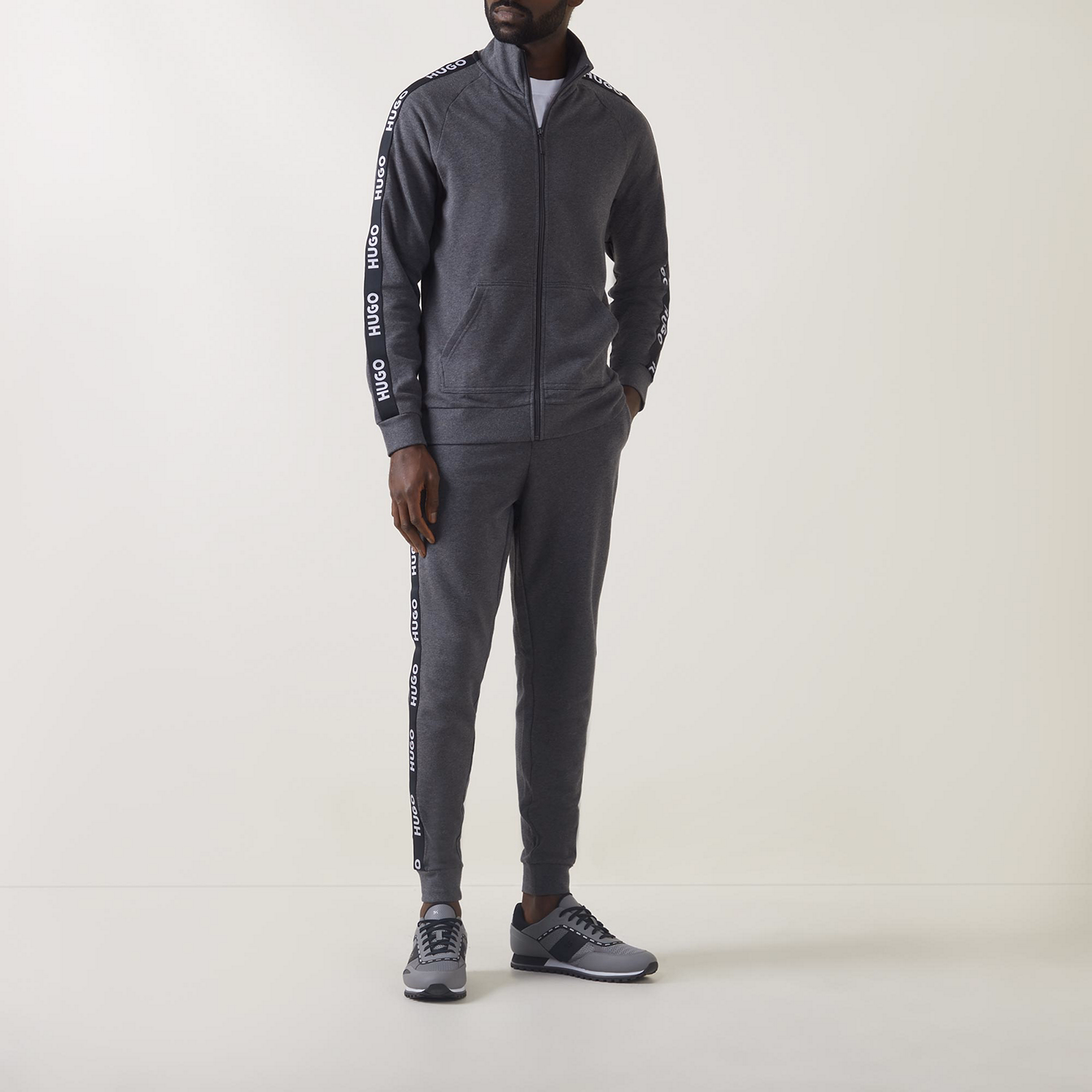 Sporty Logo Zip-Up Jacket