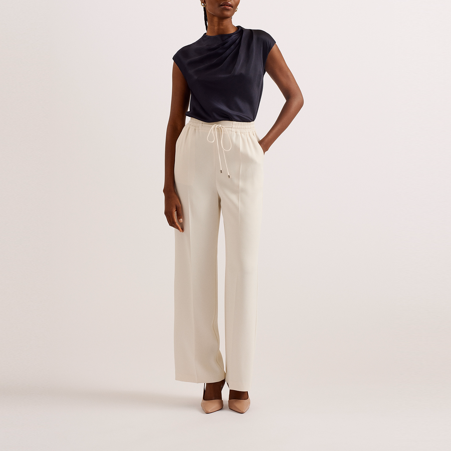 Liliaah Wide-Leg Jogger Trousers