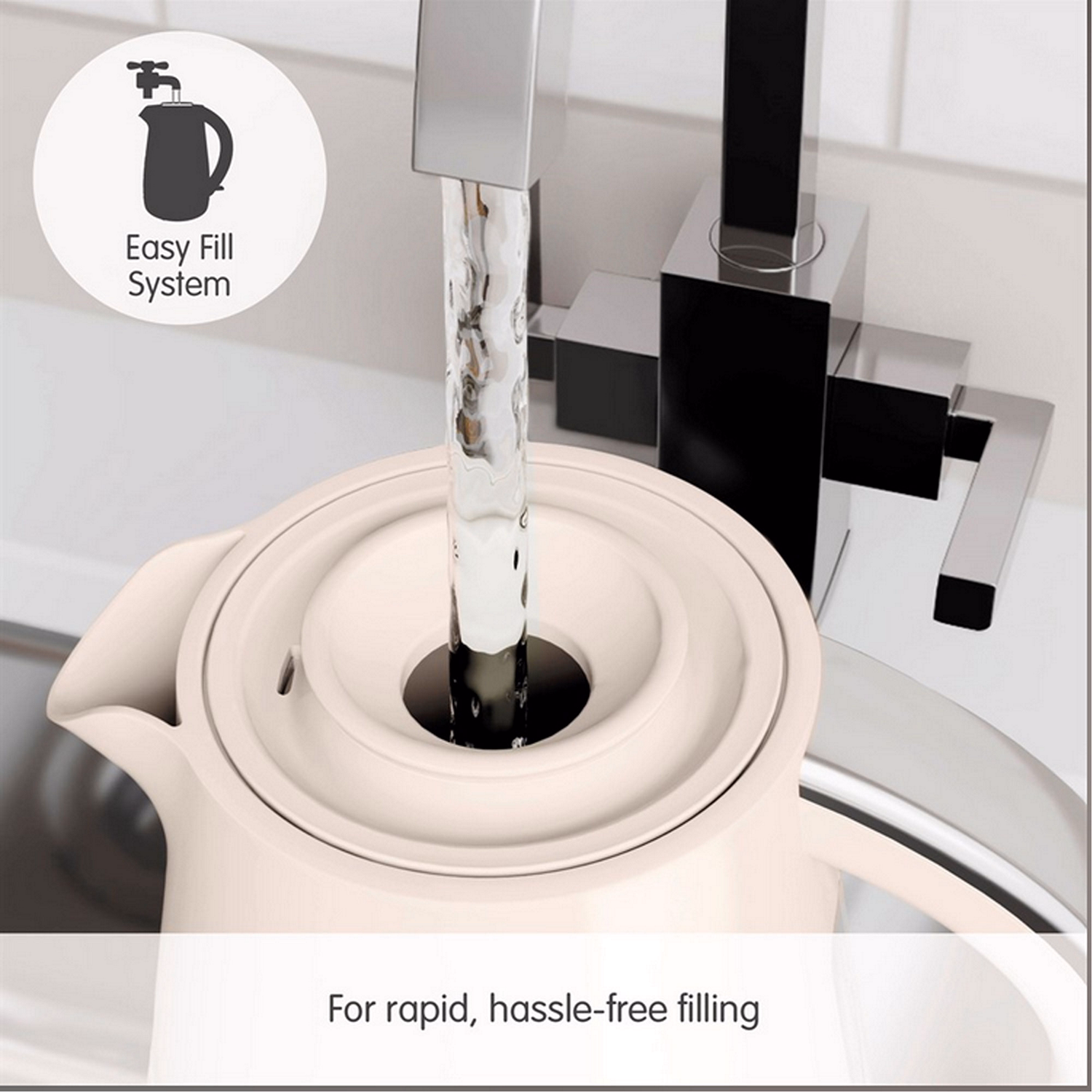 Morphy Richards Hive Jug Kettle 1.5 Cream