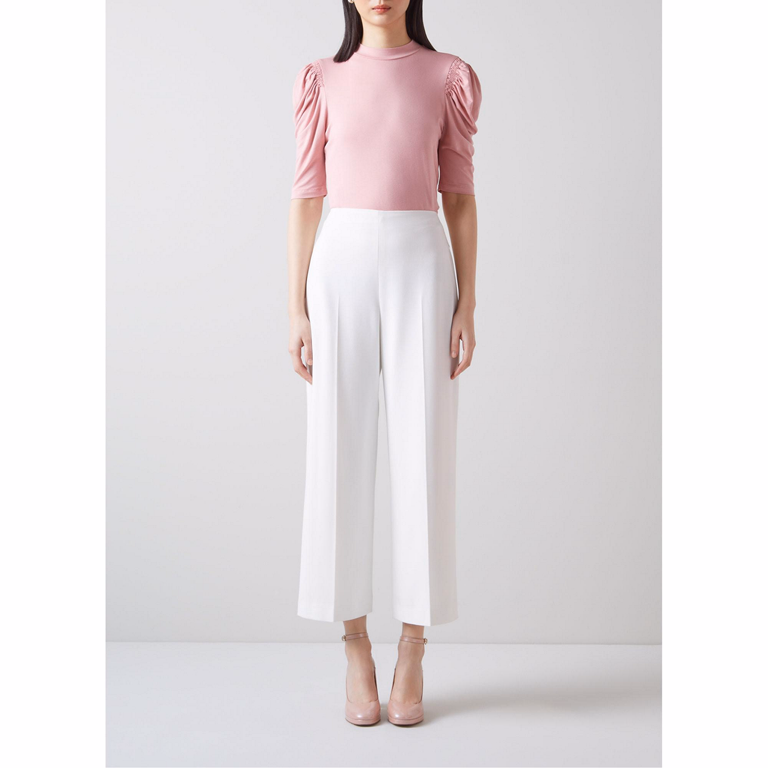 Maisie Wide Leg Cropped Trousers