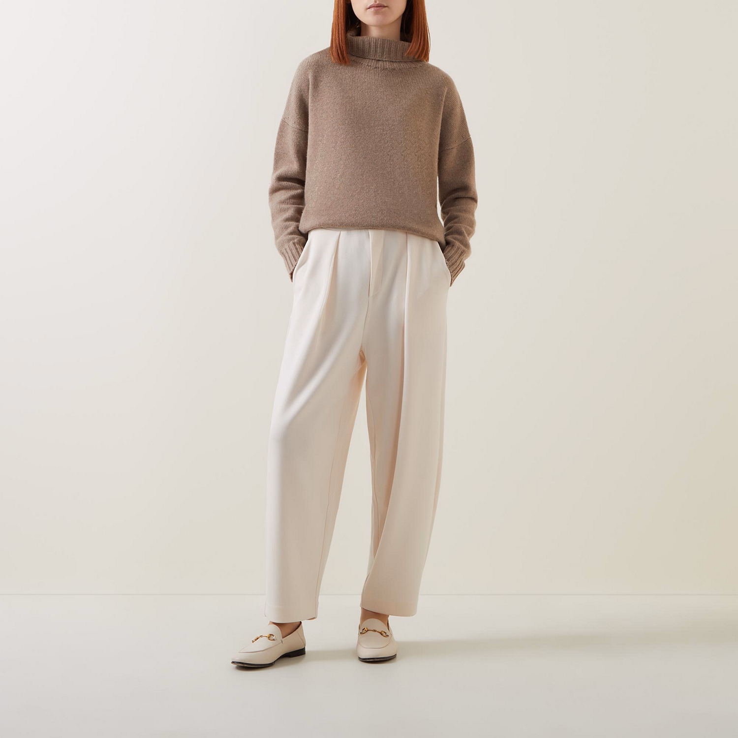 Pannie High-Rise Barrel Leg Trousers