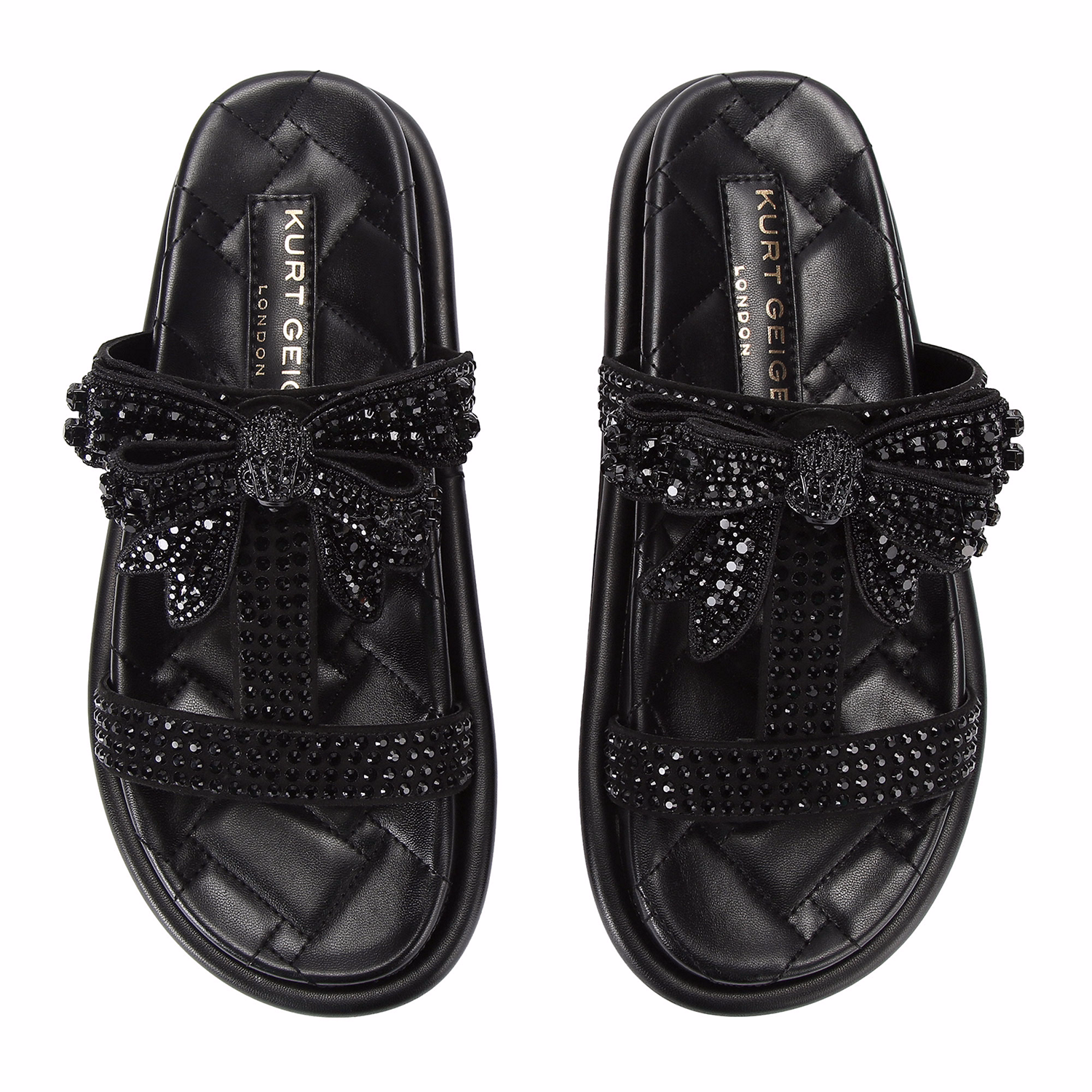 Orson Crystal Drench Bow Sandals