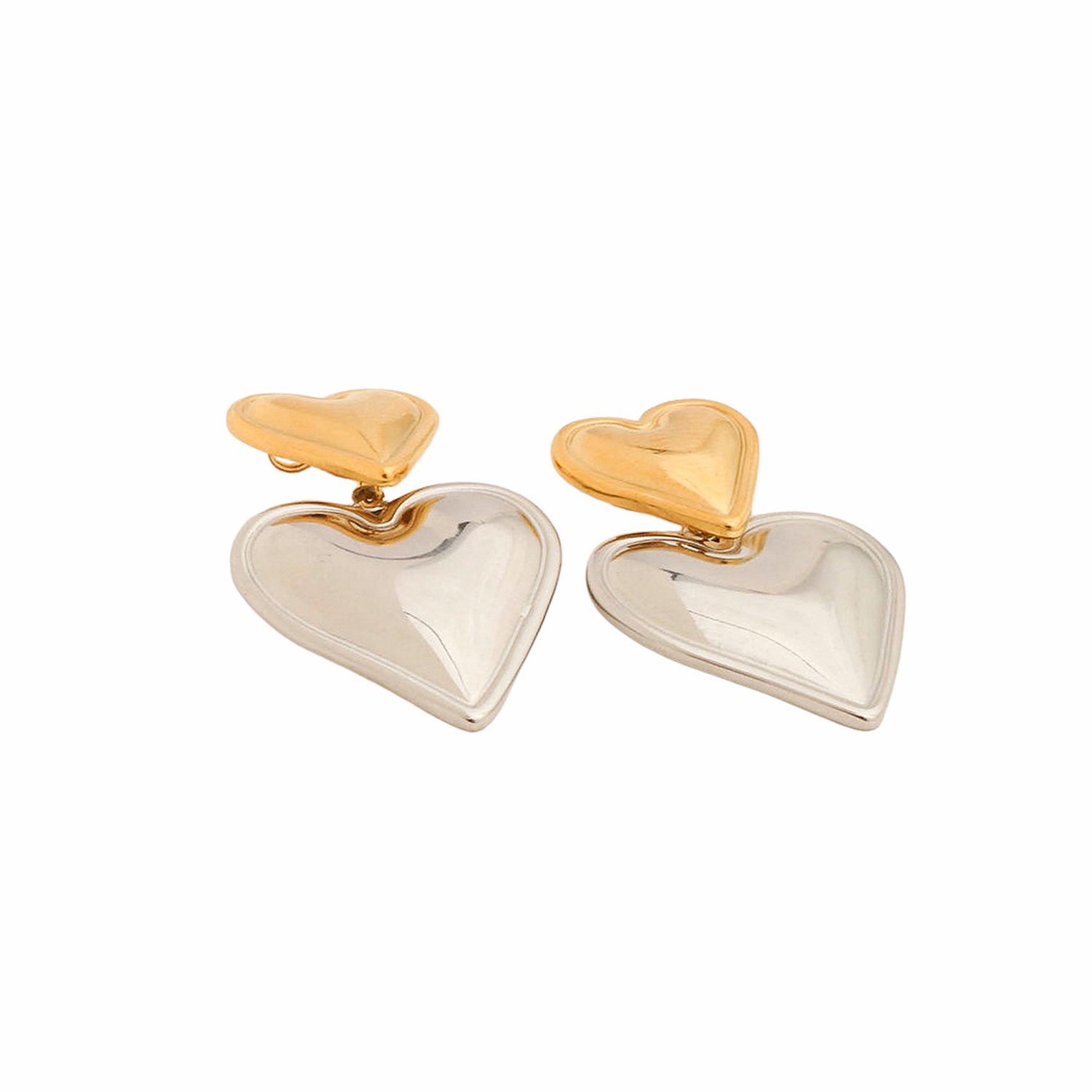 Big Heart Drop Earrings