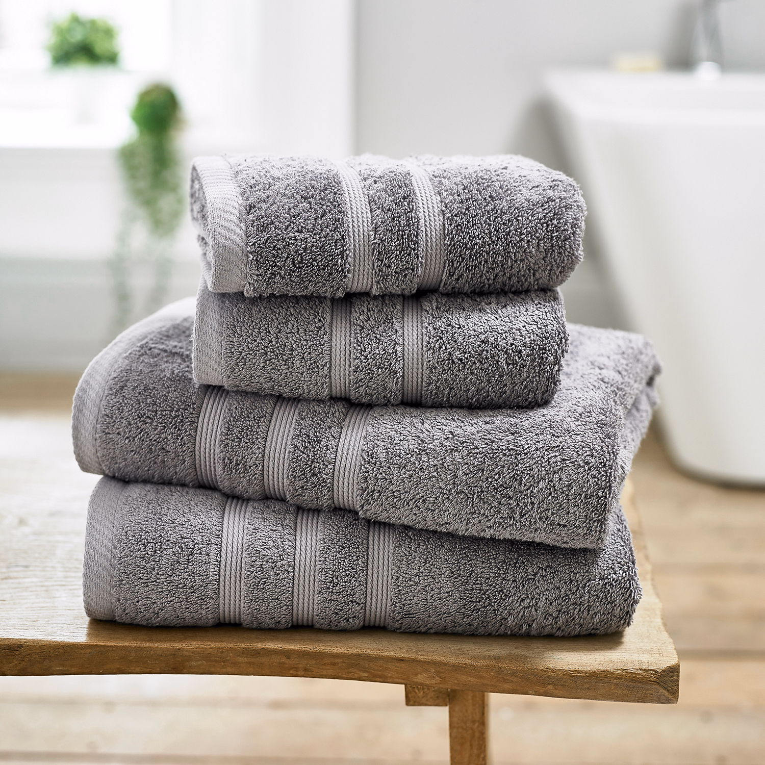 Cotton Luxe Towel Charcoal