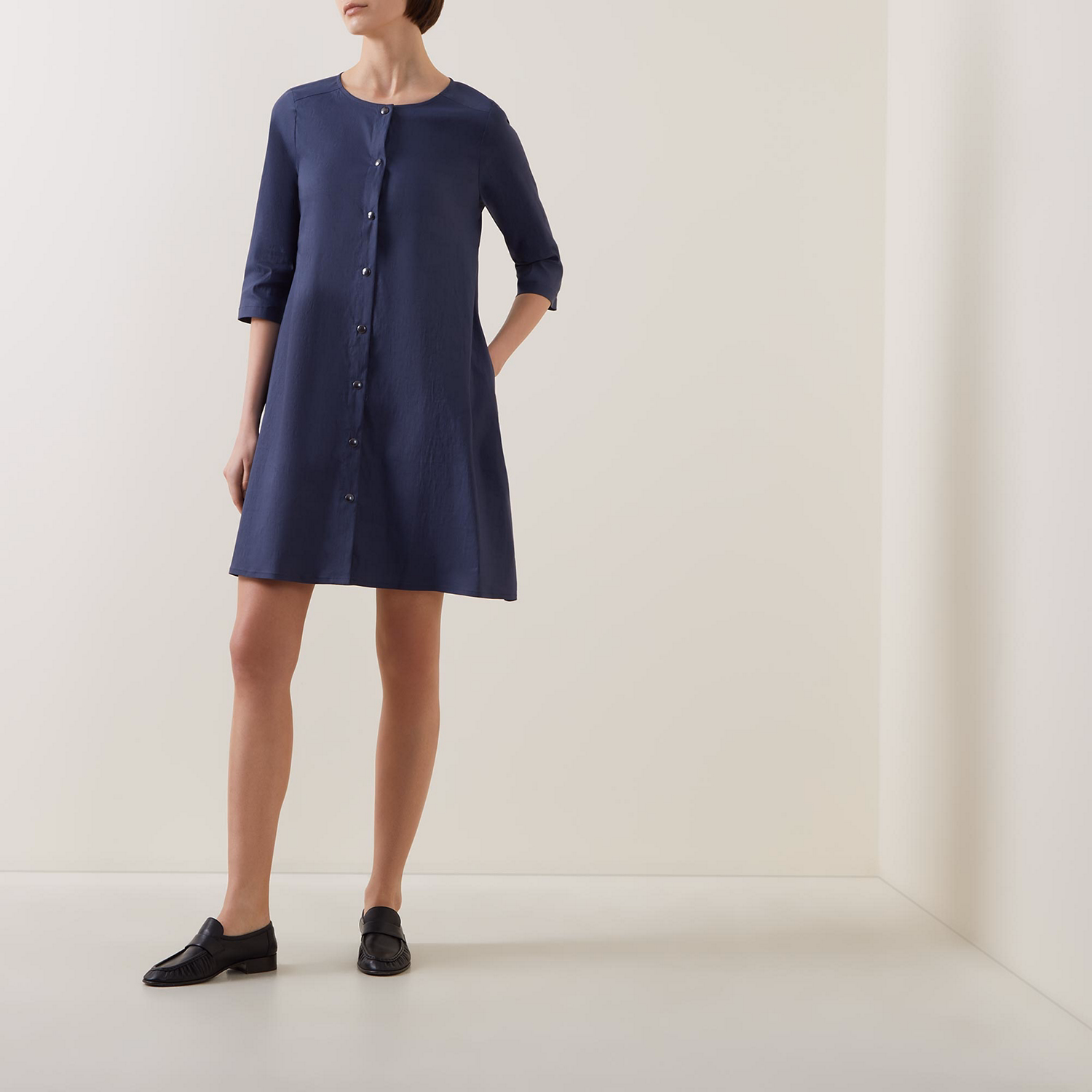 Button-Down Mini Dress