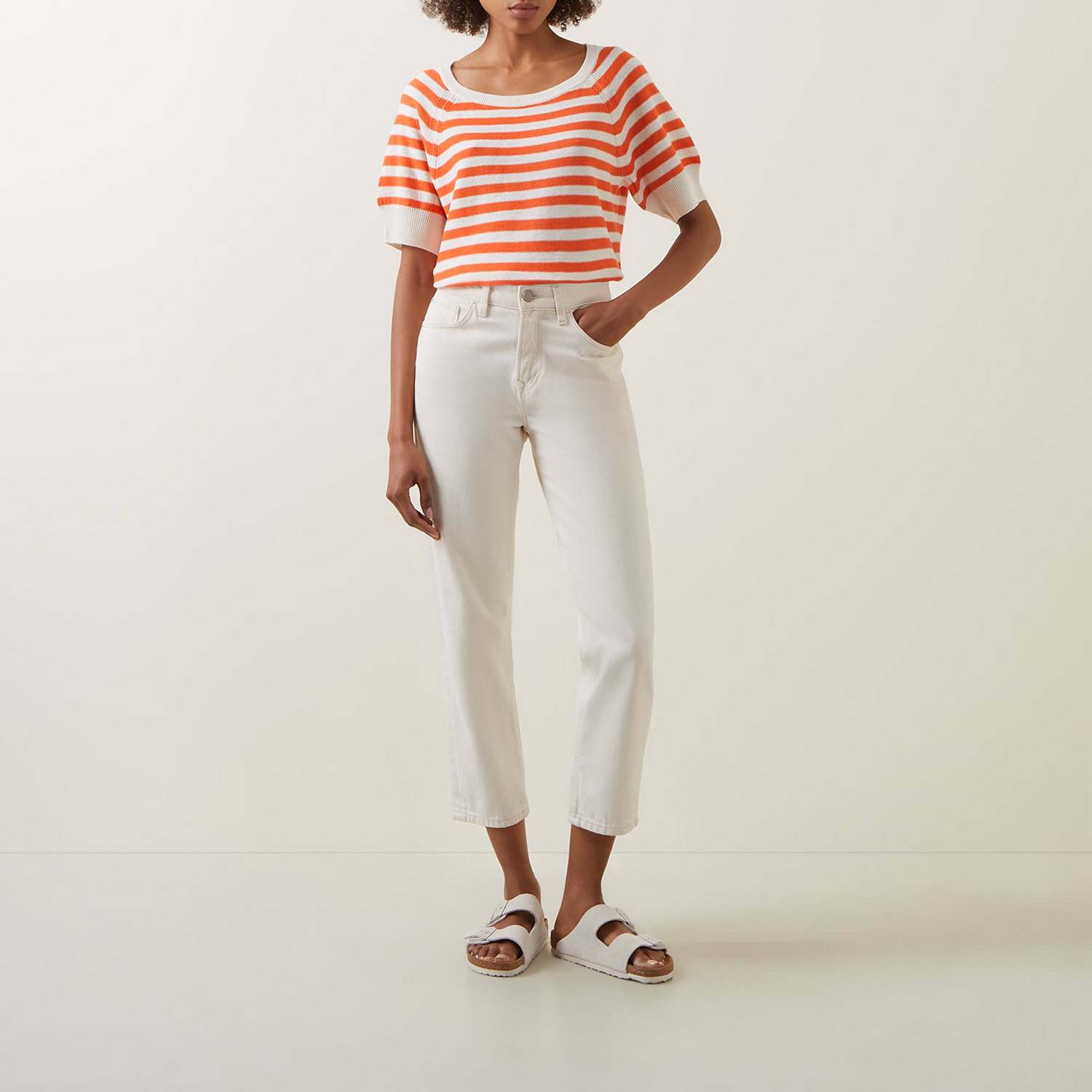 Glennie Striped Knitted Sweater