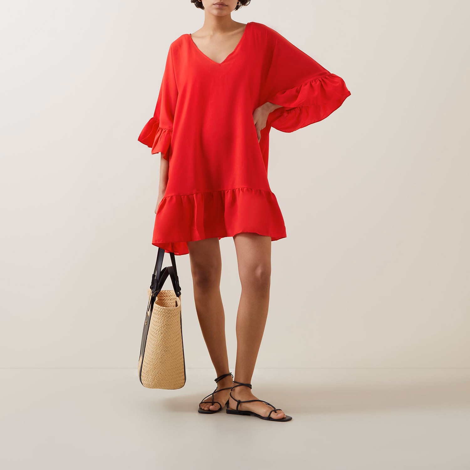 Akalani Ruffle-Trim Kaftan