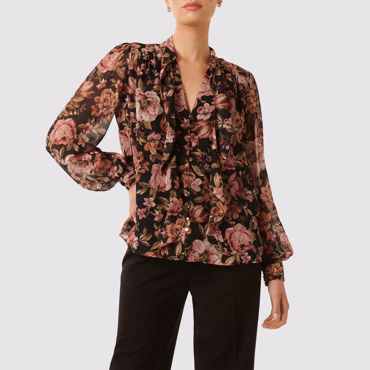 Fawn Tie Blouse