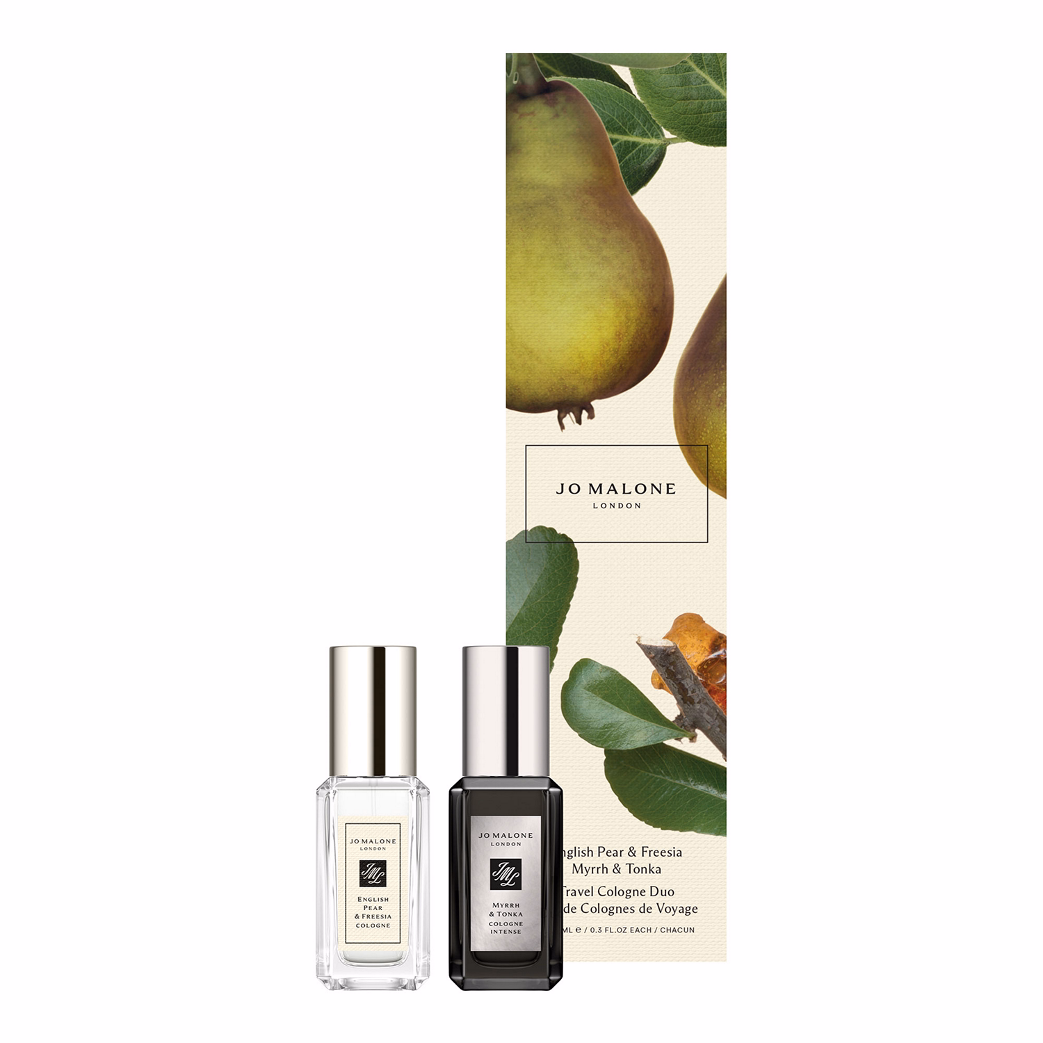 English Pear Freesia and Myrrh Tonka Travel Cologne Duo
