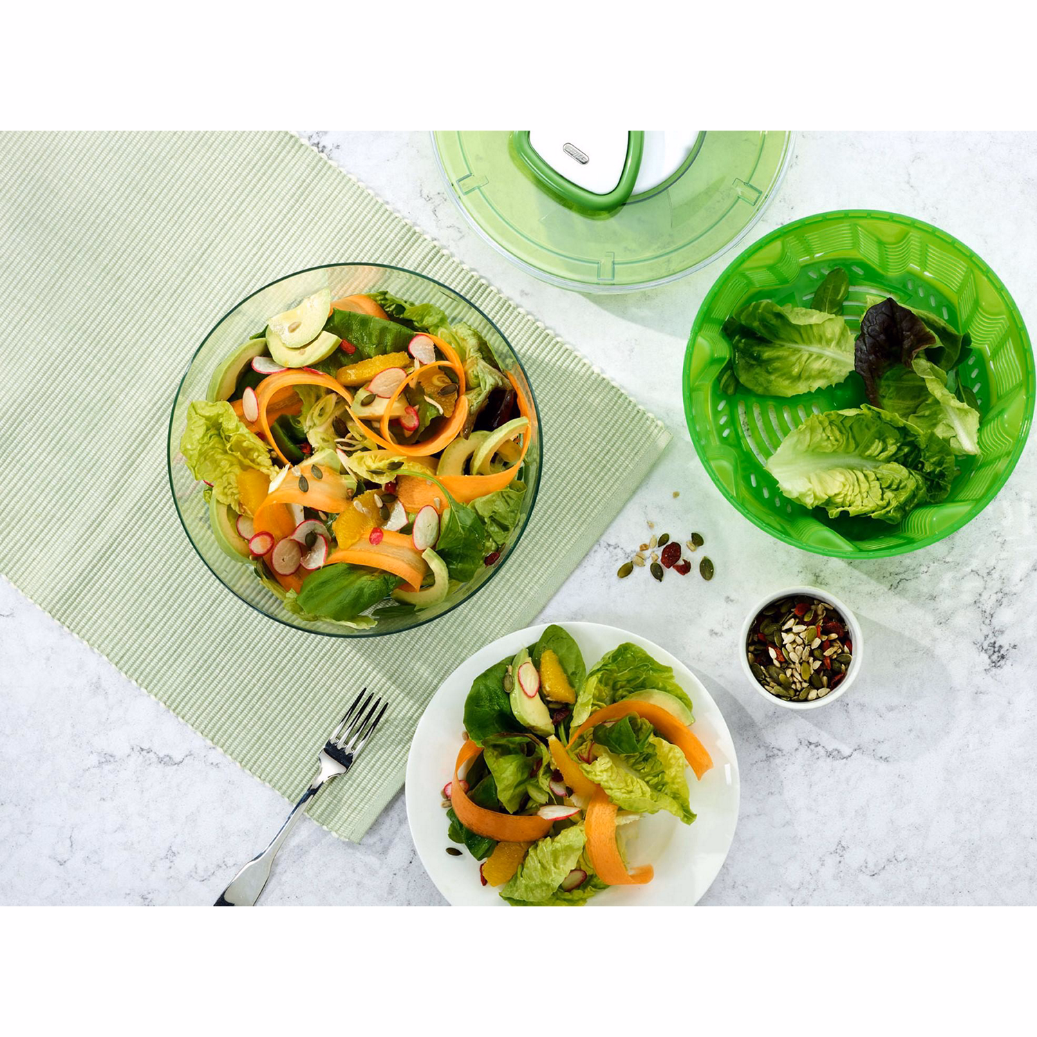 Easy Spin 2 in 1 Salad Spinner and Bowl