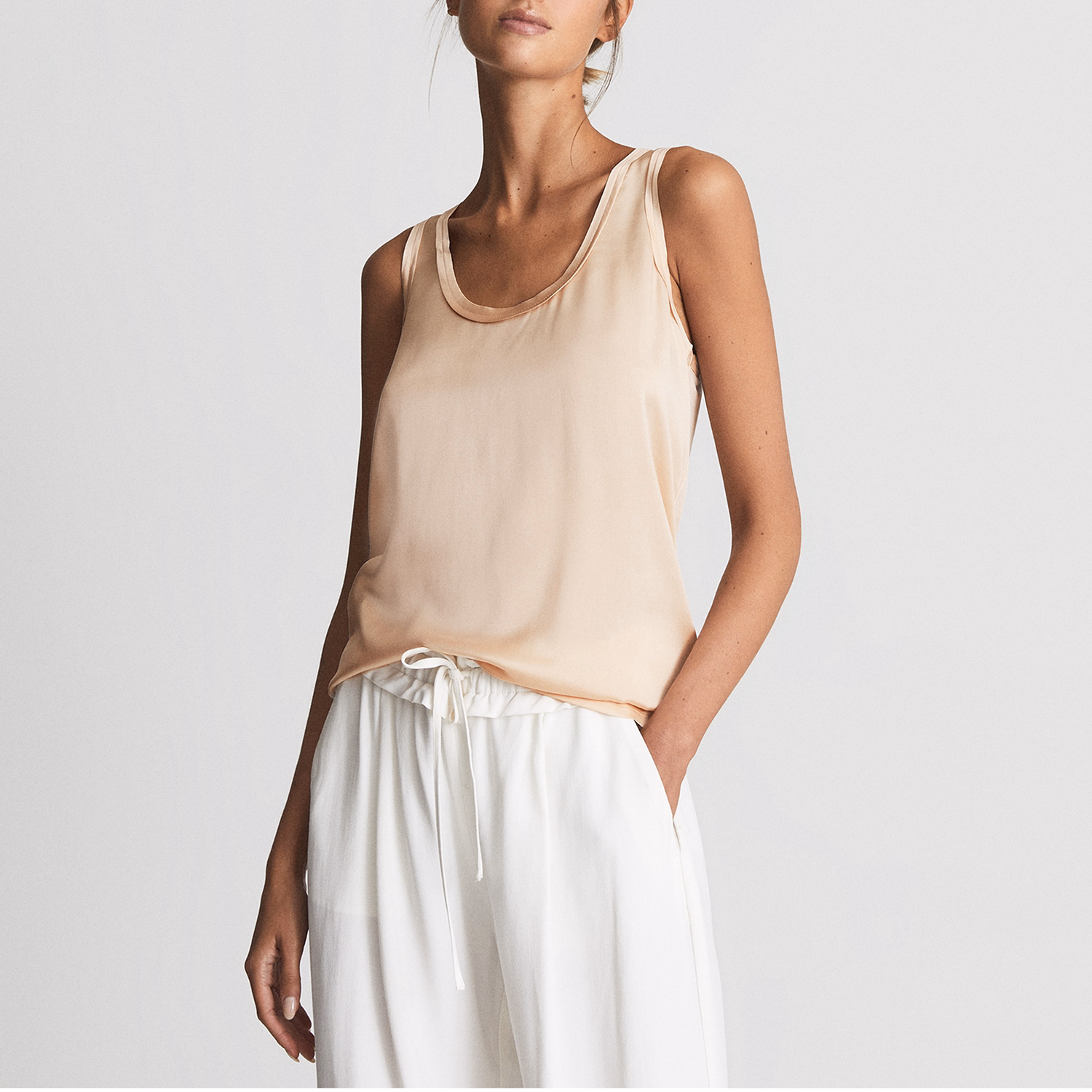 Riley Silk Front Vest