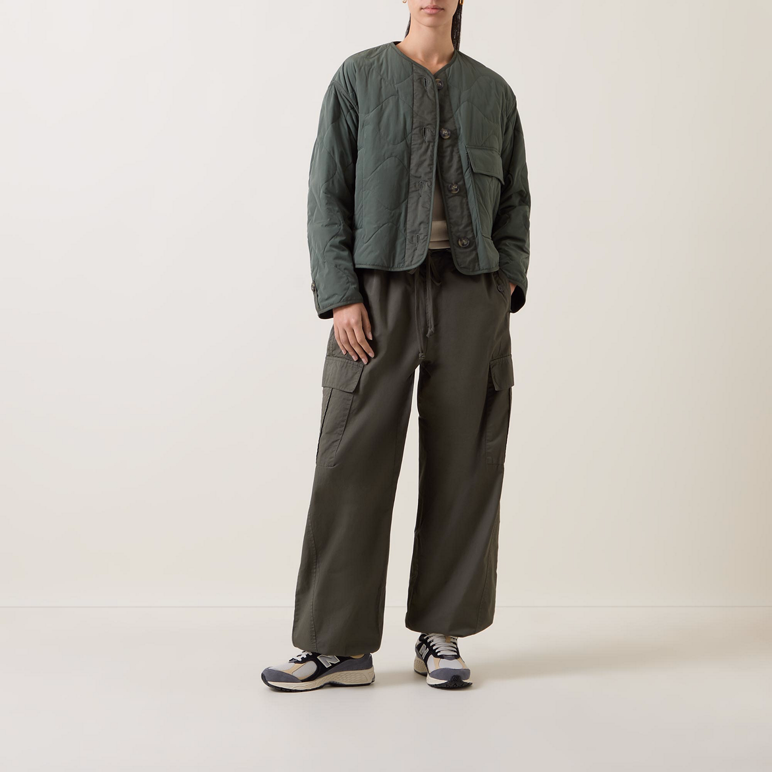 Umberta Cropped Quilted Jacket