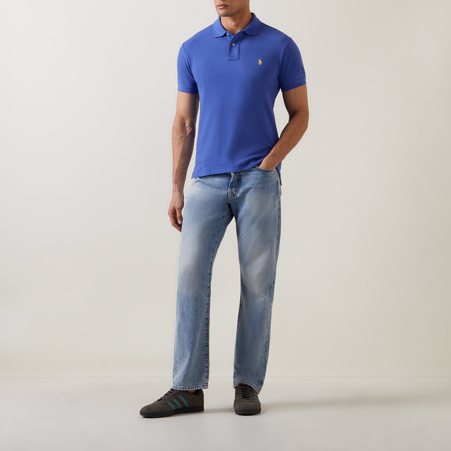 Mesh Logo Polo Shirt