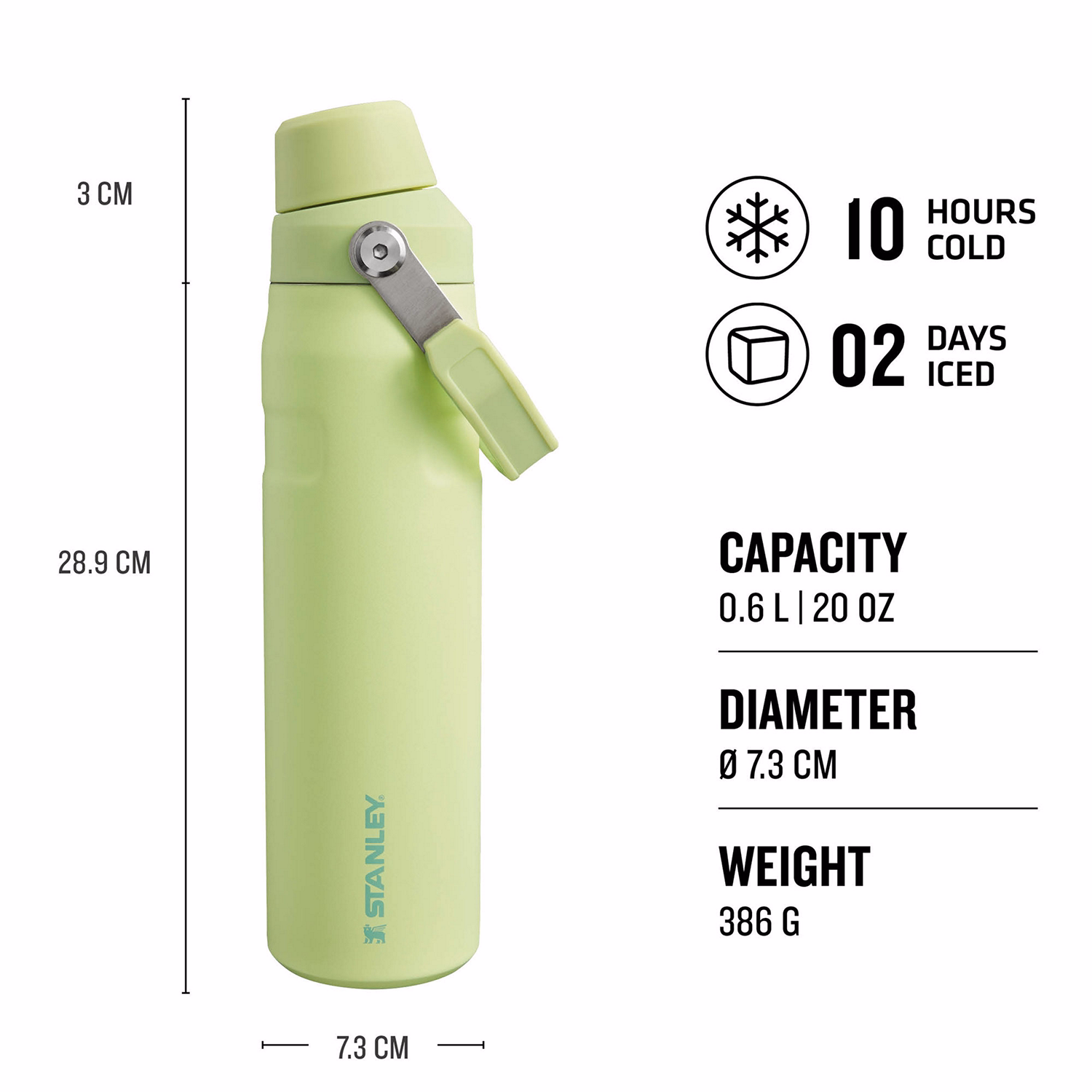 The IceFlow? Fast Flow Bottle 0.6L