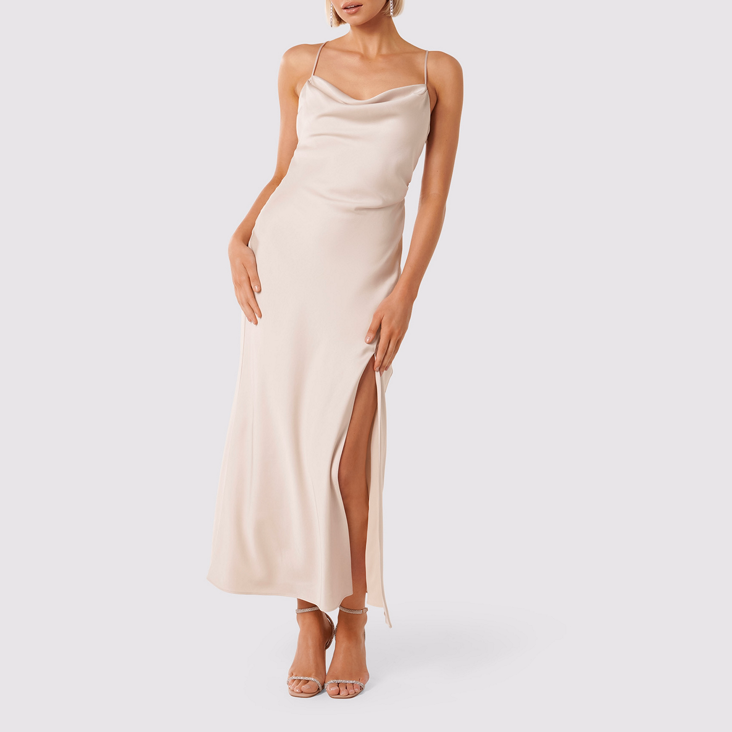 Remy Tie-Back Satin Dress
