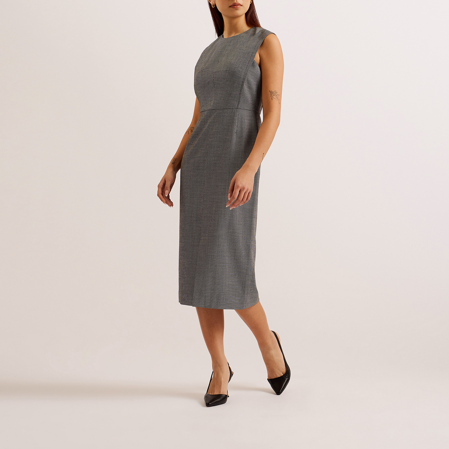 Yutakad Front Slit Pencil Dress