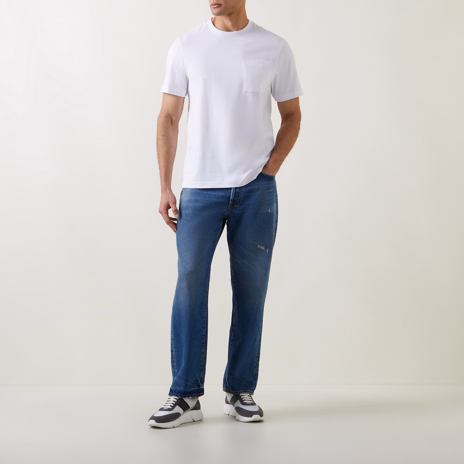 Stacy Pocket Crew Neck T Shirt