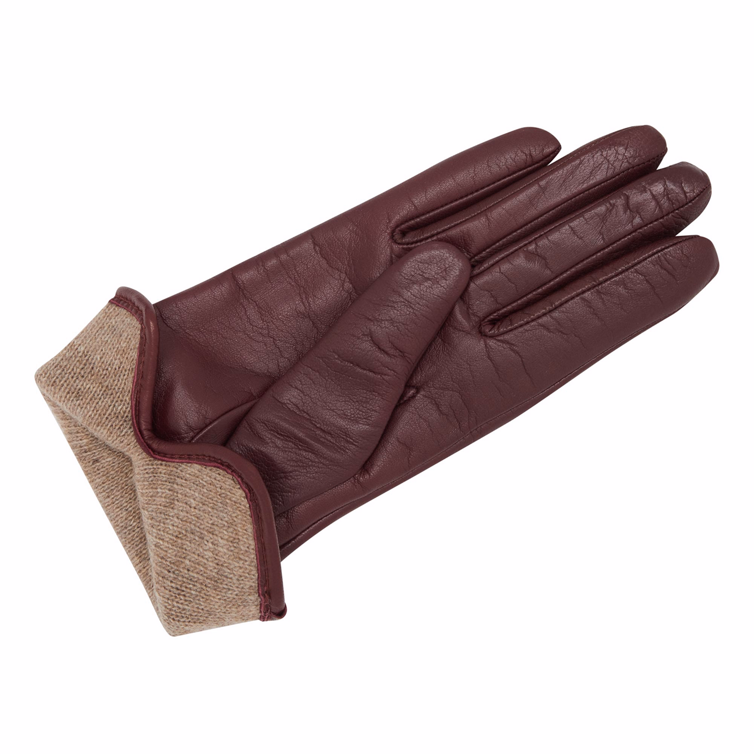 Nappa Leather Cashmere Wool Lined Gloves