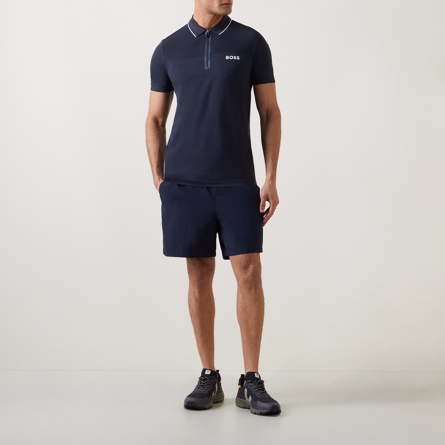 Philix Logo Zipped Polo Shirt