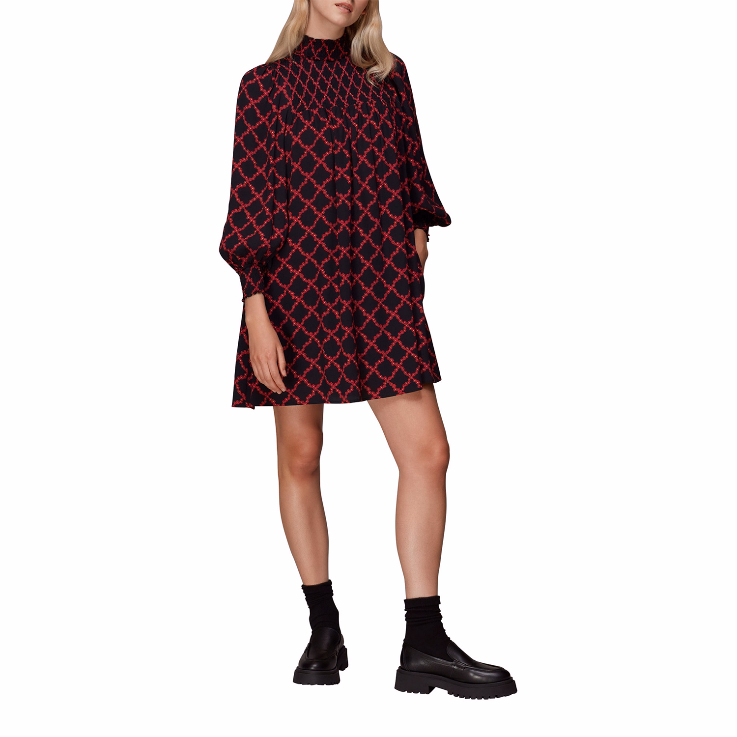 Daisy Trellis Smock Dress