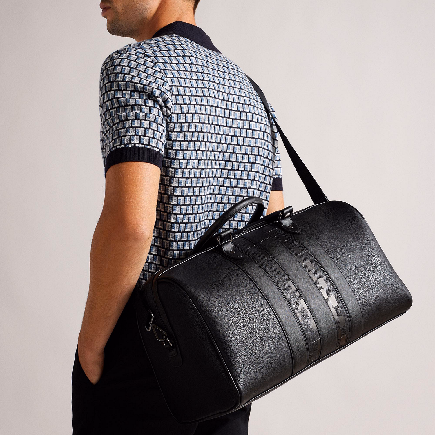 Waylin House Check PU Holdall