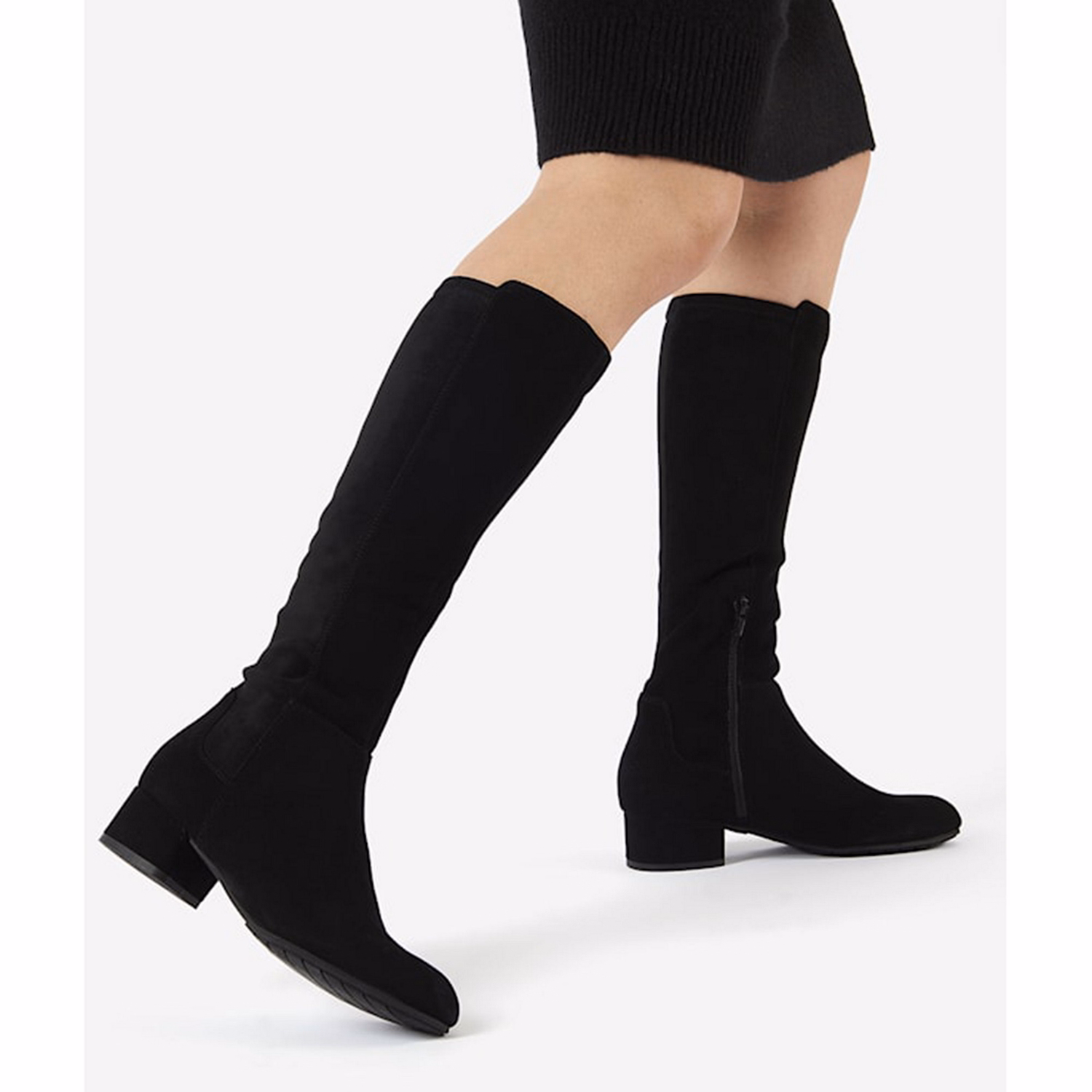 Tayla Suede Stretch Knee-High Boots
