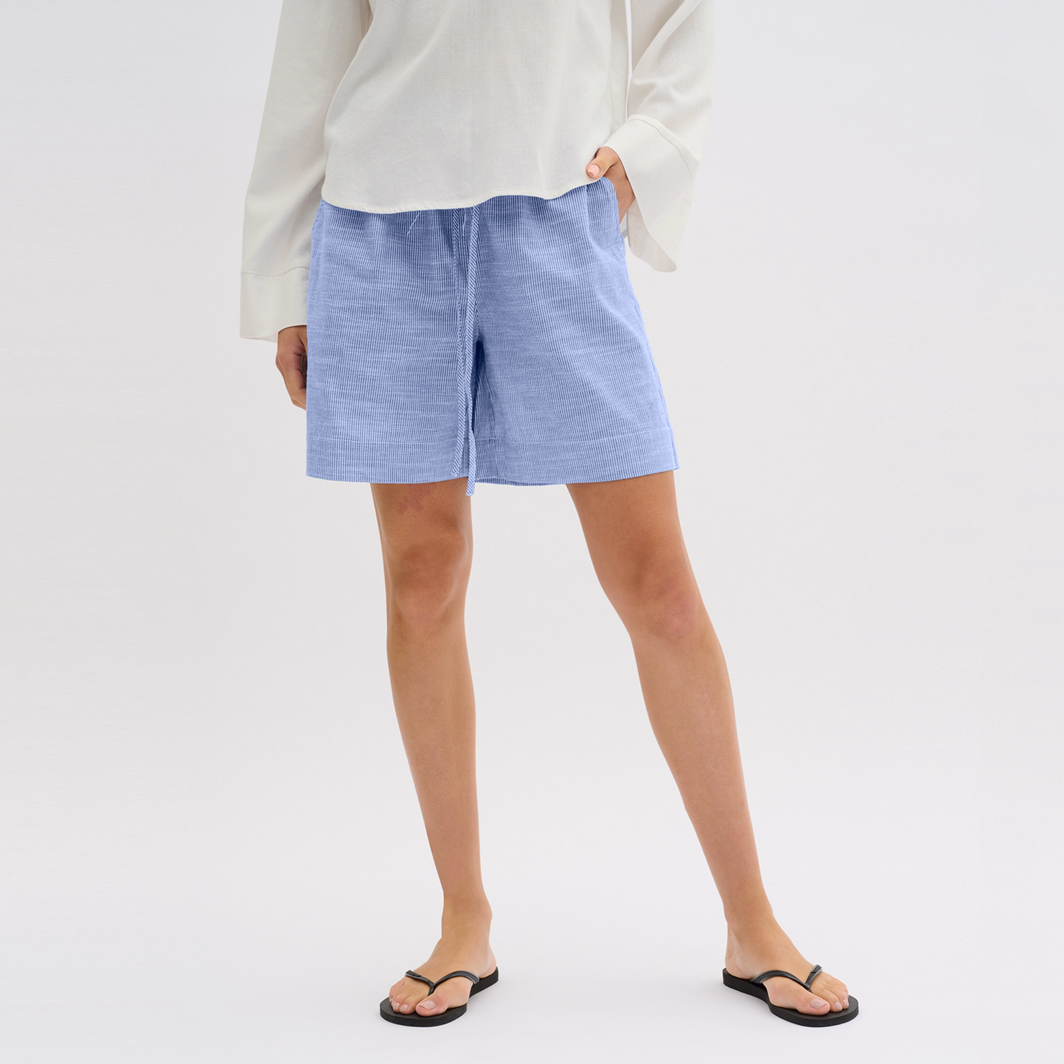 Skye Striped Relaxed Fit Shorts