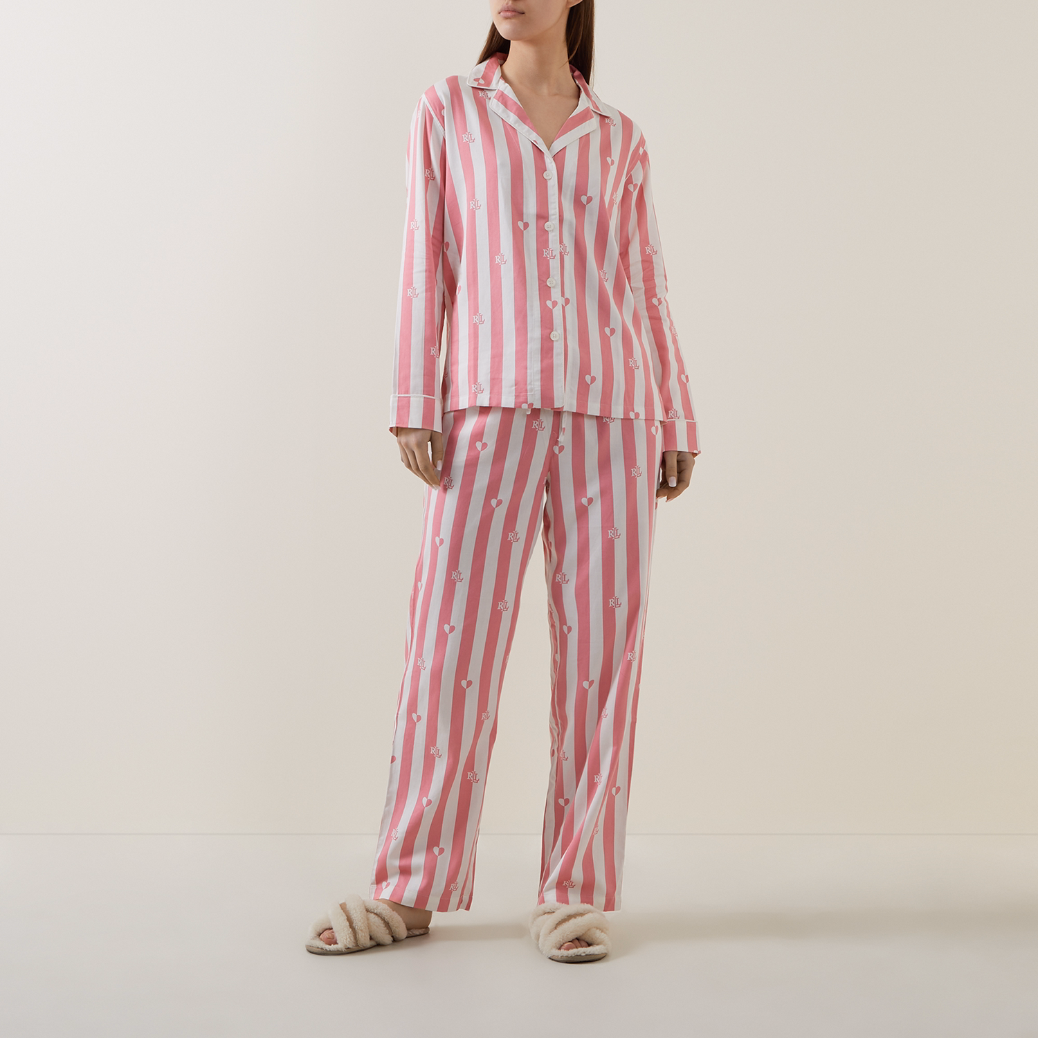 Striped Heart Pyjama Set