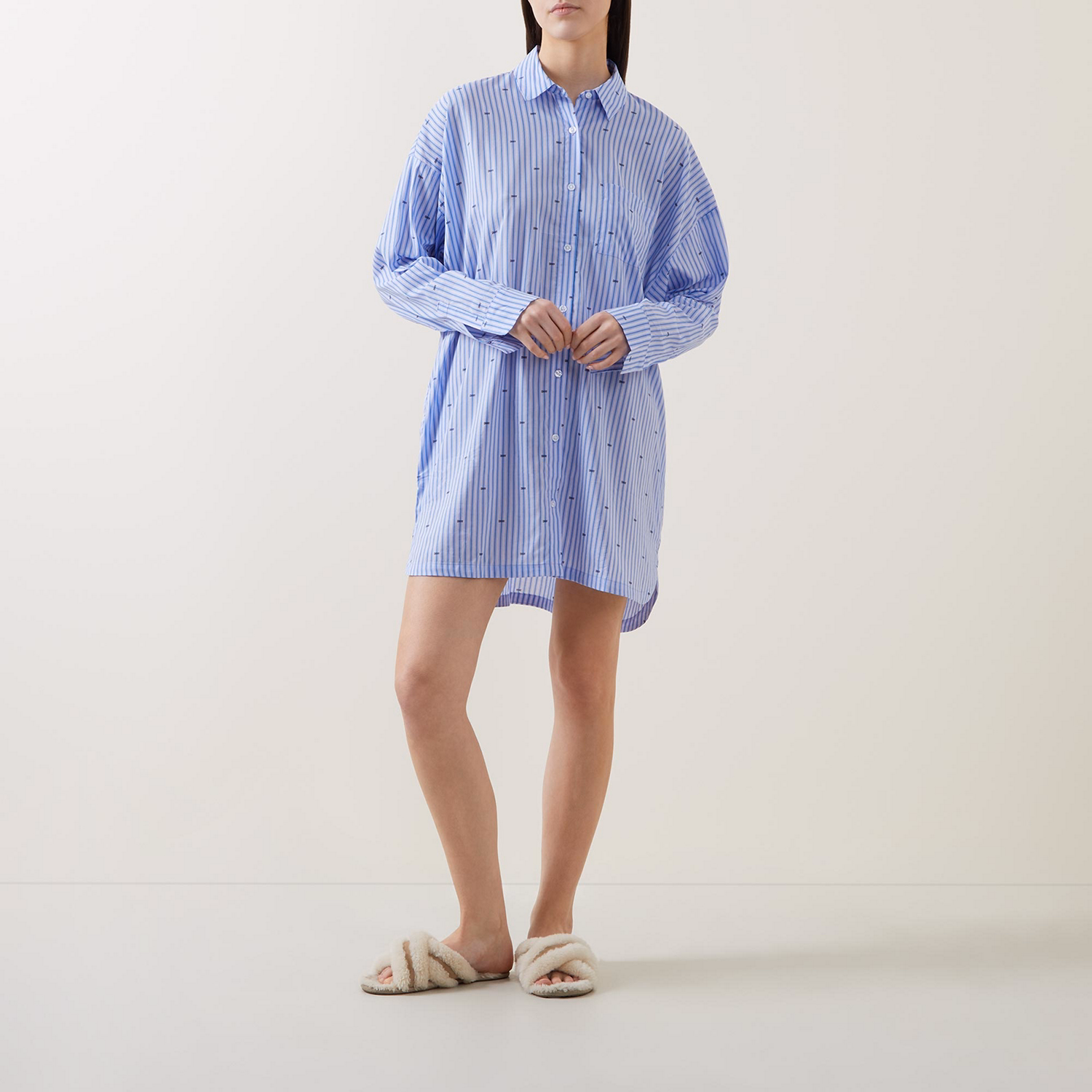 Striped Logo Night Dress