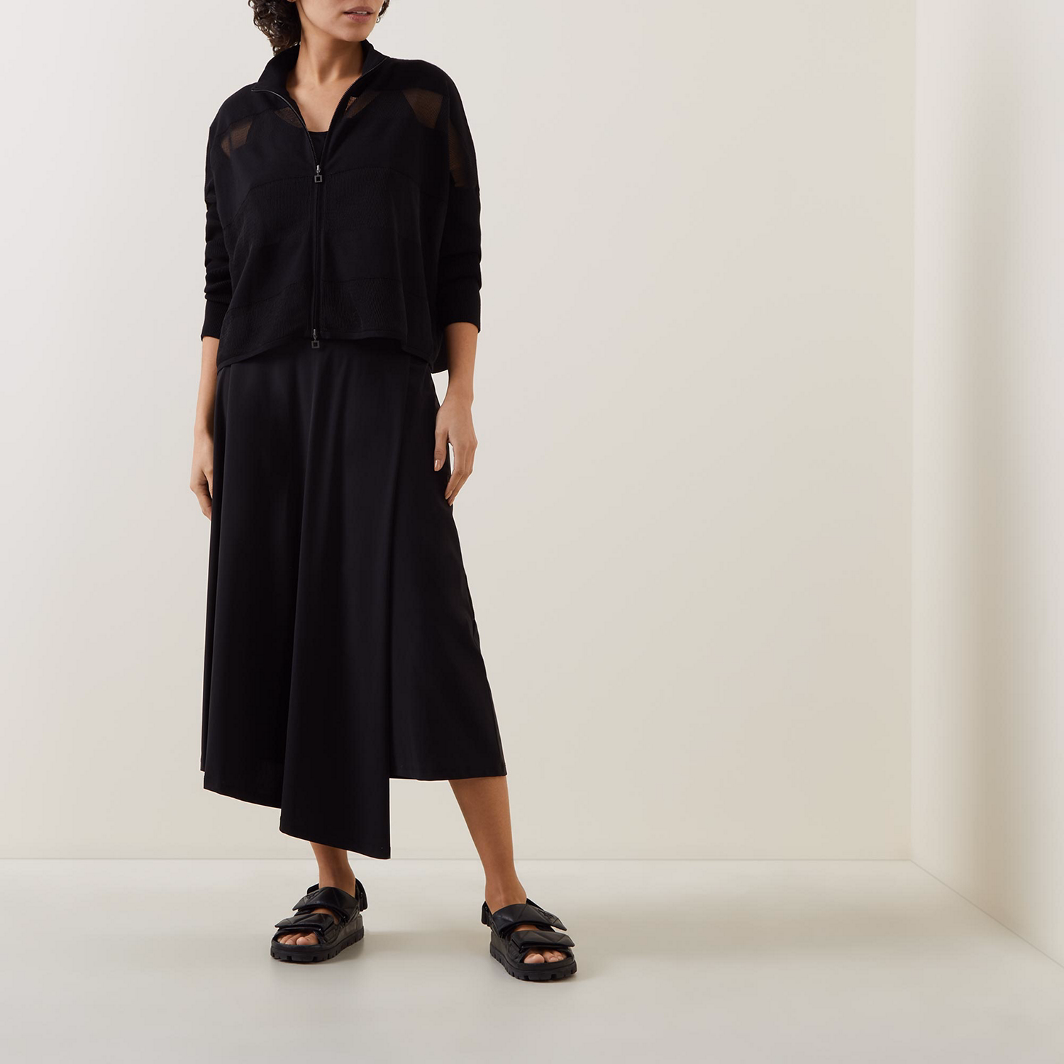 High-Rise Flared Skirt