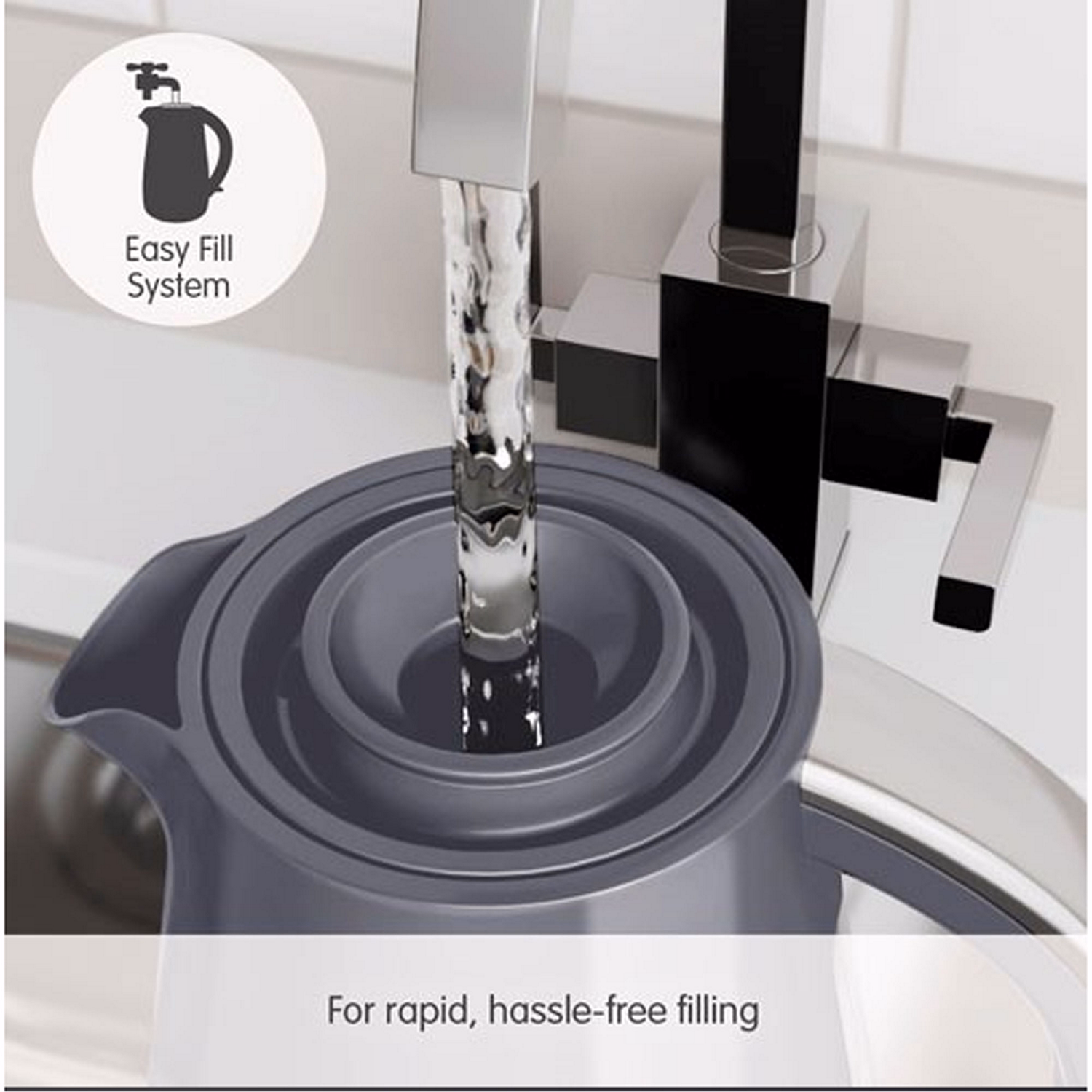 Morphy Richards Hive Jug Kettle 1.5 Grey