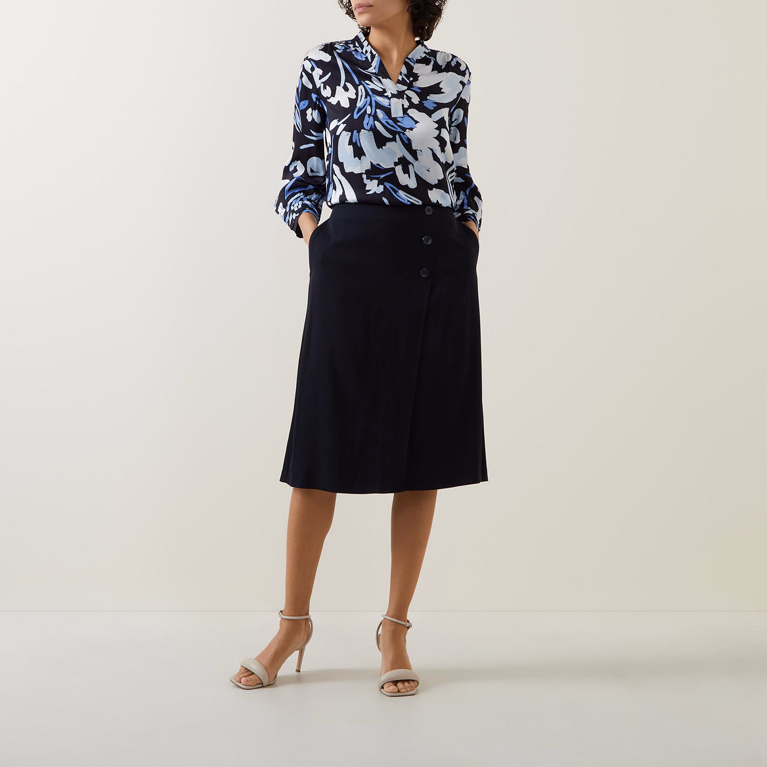 Printed Pullover Blouse